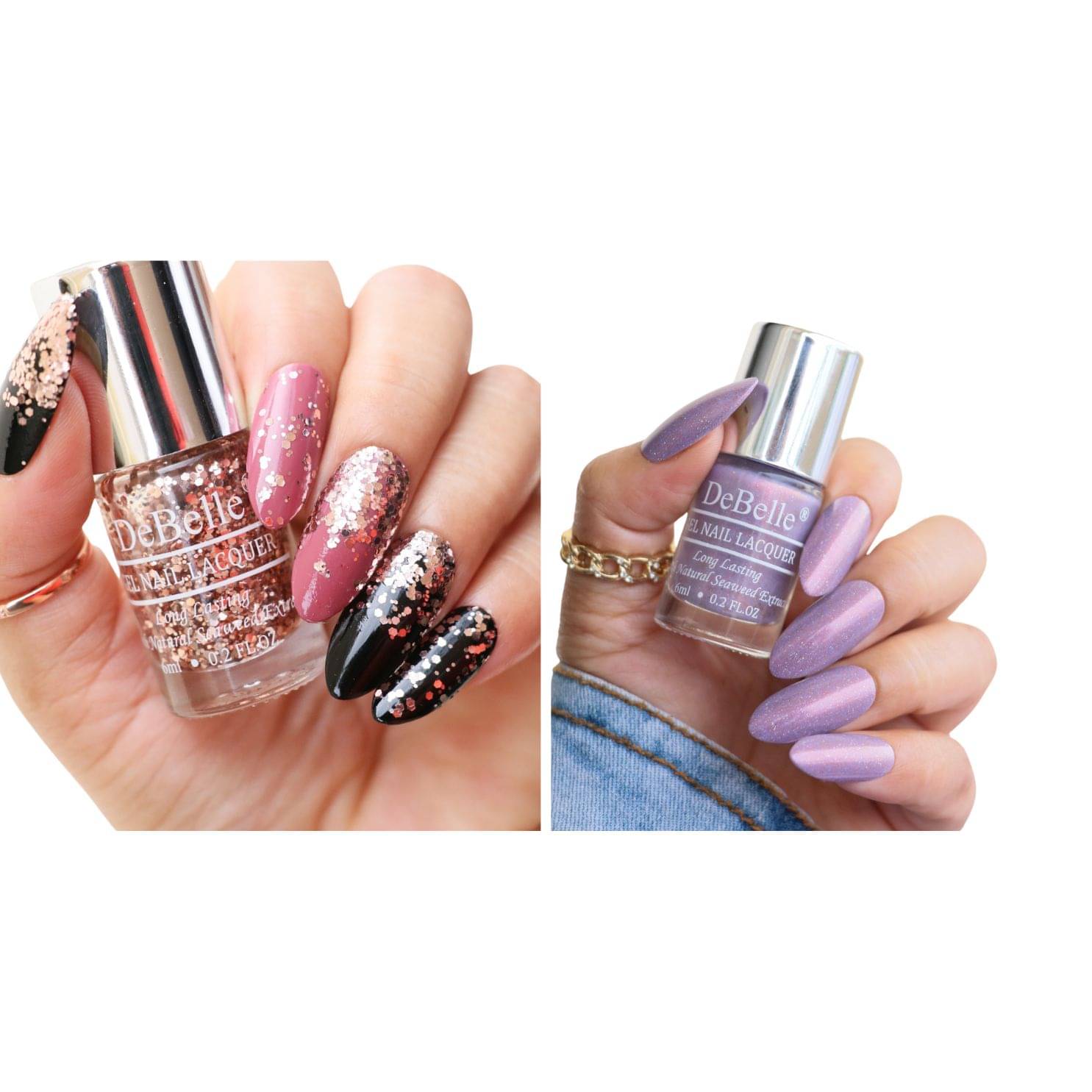     			DeBelle Multi Glitter Nail Polish 12 ( Pack of 2 )