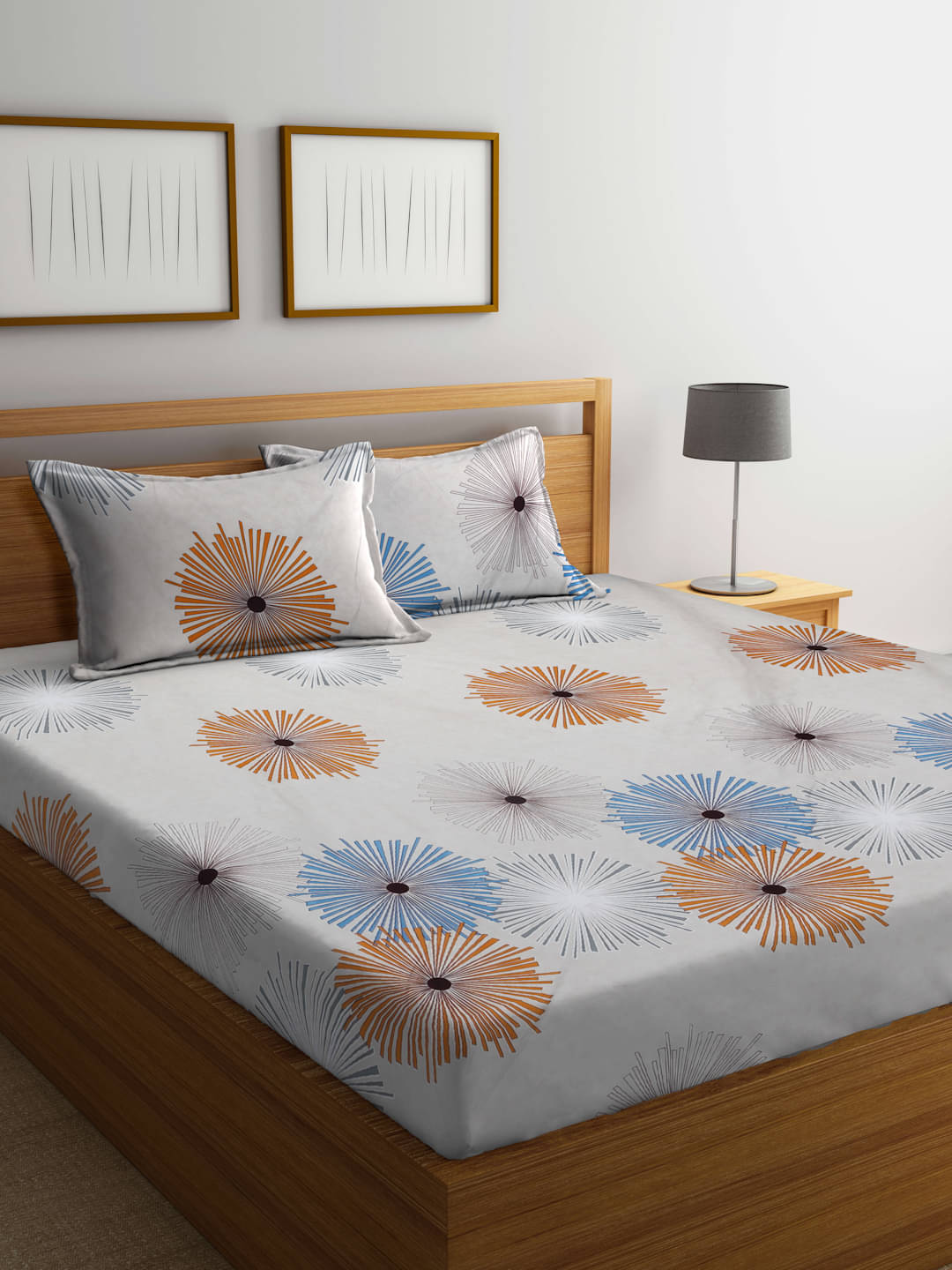 FABINALIV Poly Cotton 1 Double Bedsheet with 2 Pillow Covers ( Beige ) FABINALIV Poly Cotton 1 Double Bedsheet with 2 Pillow Covers ( Beige )