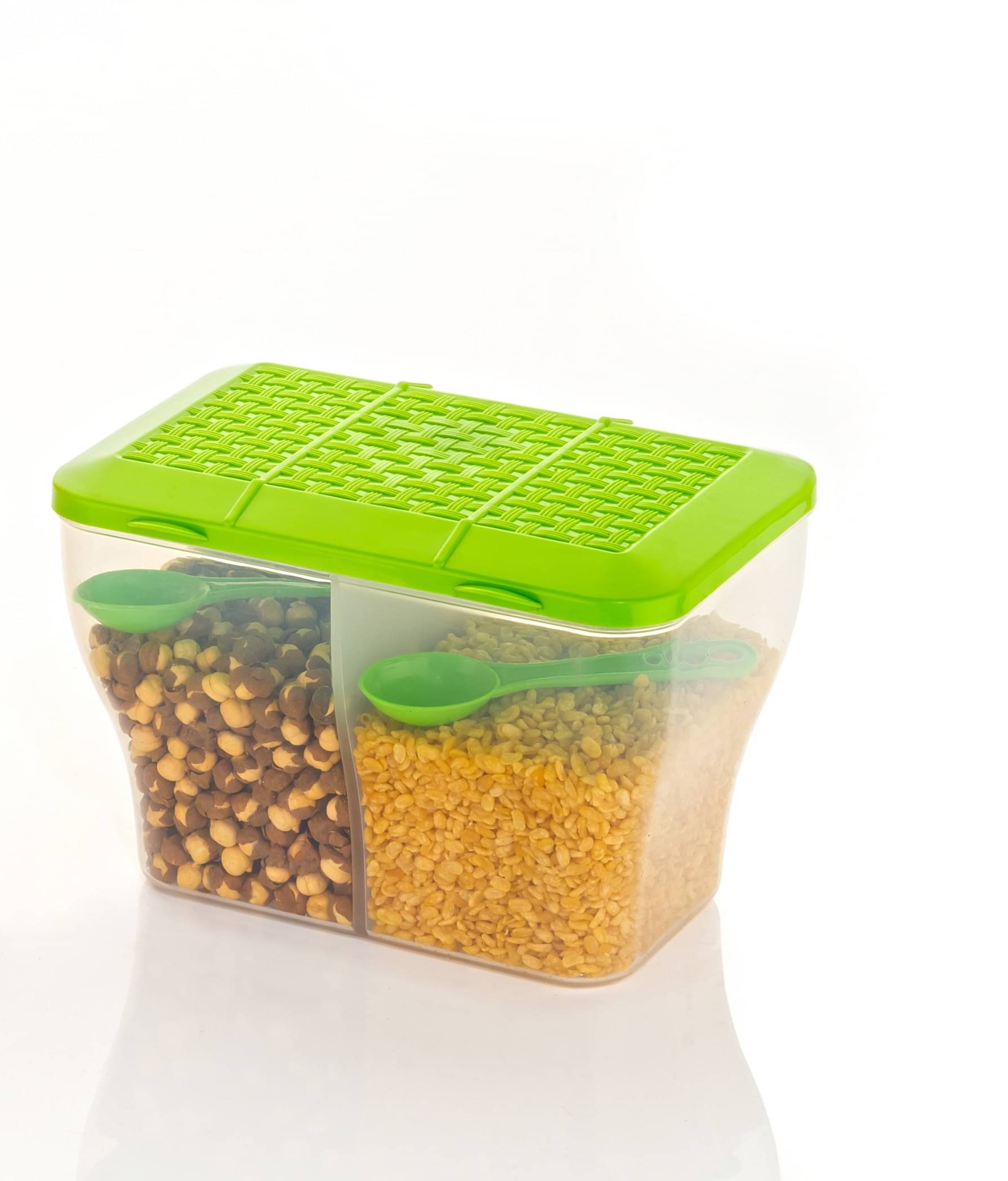     			FIT4CHEF Grocery, Dal, Pasta PET Green Food Container ( Set of 1 )