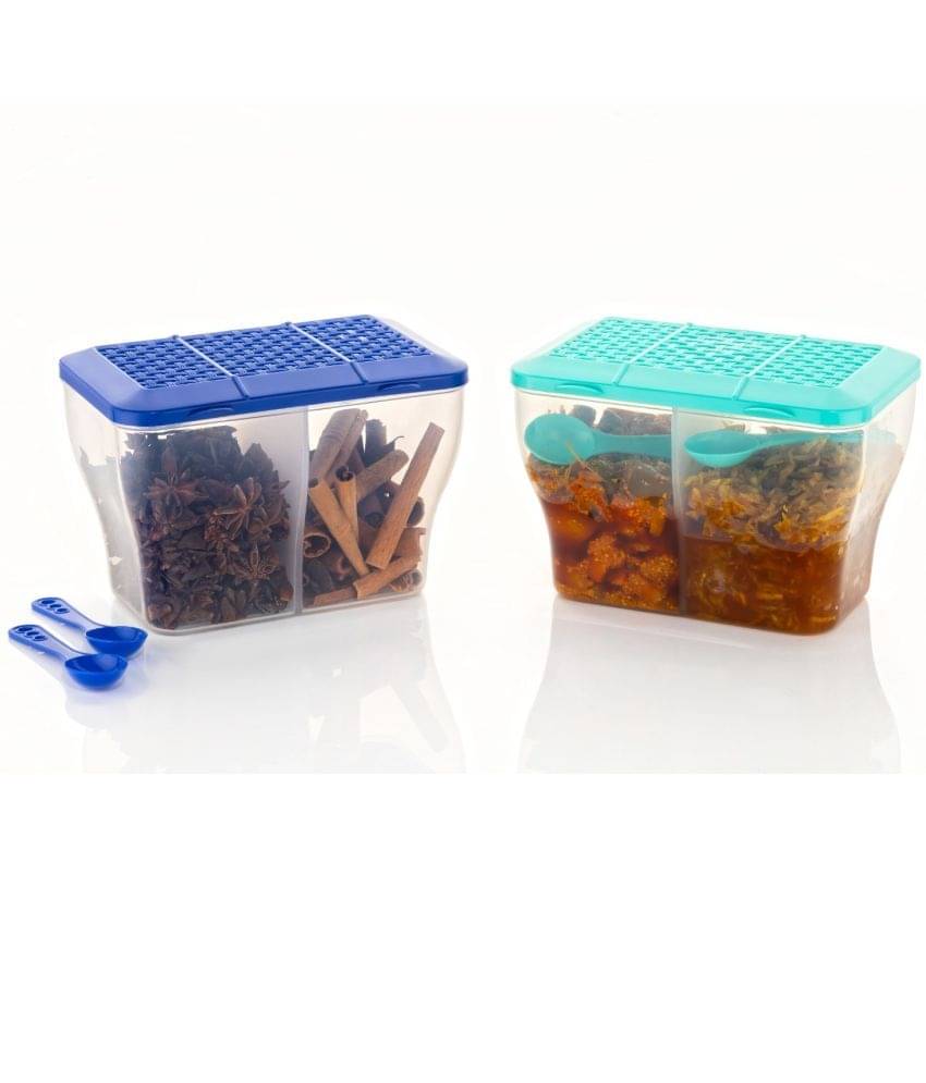     			FIT4CHEF Pickle Container Set PET Multicolor Multi-Purpose Container ( Set of 2 )