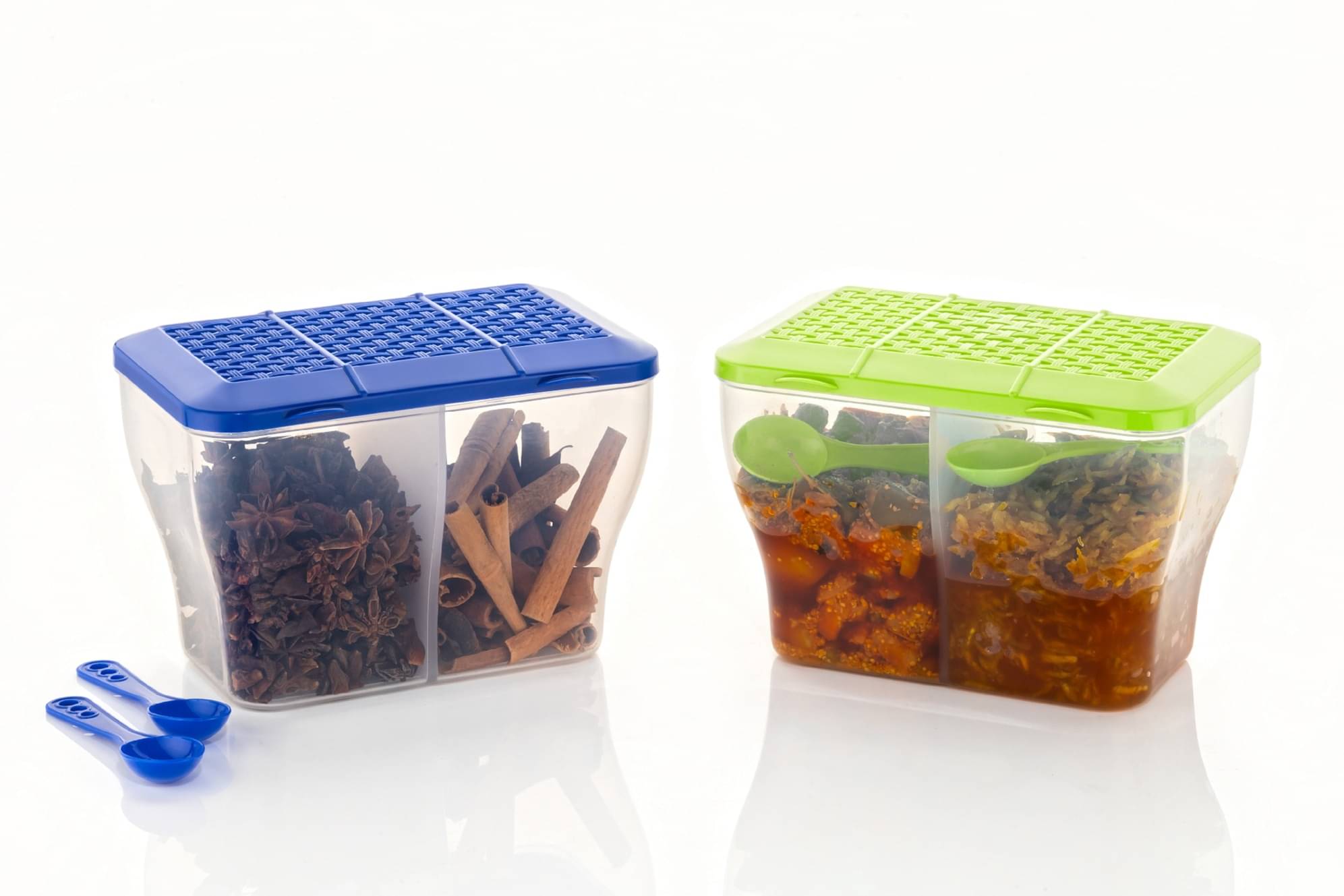     			FIT4CHEF Pickle Jars PET Multicolor Multi-Purpose Container ( Set of 2 )