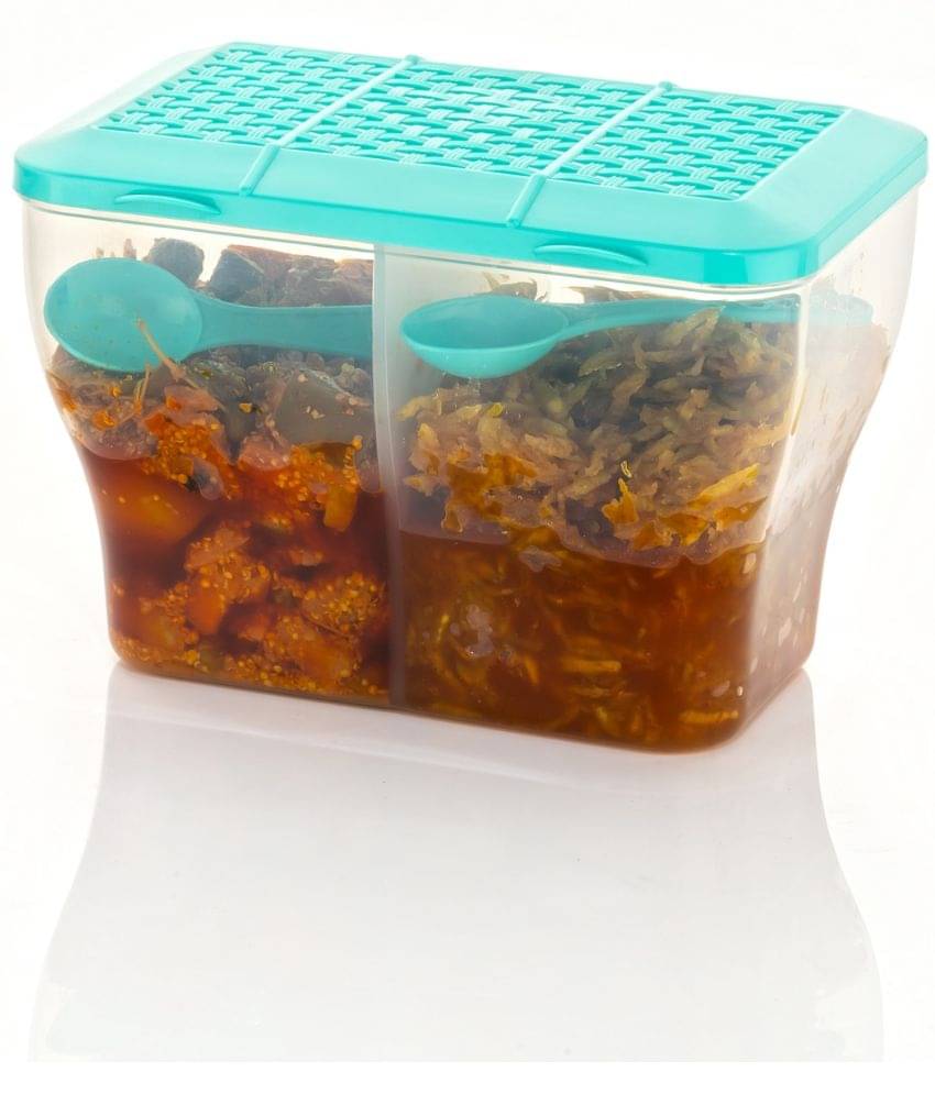     			FIT4CHEF Pickle Jars PET Turquoise Multi-Purpose Container ( Set of 1 )