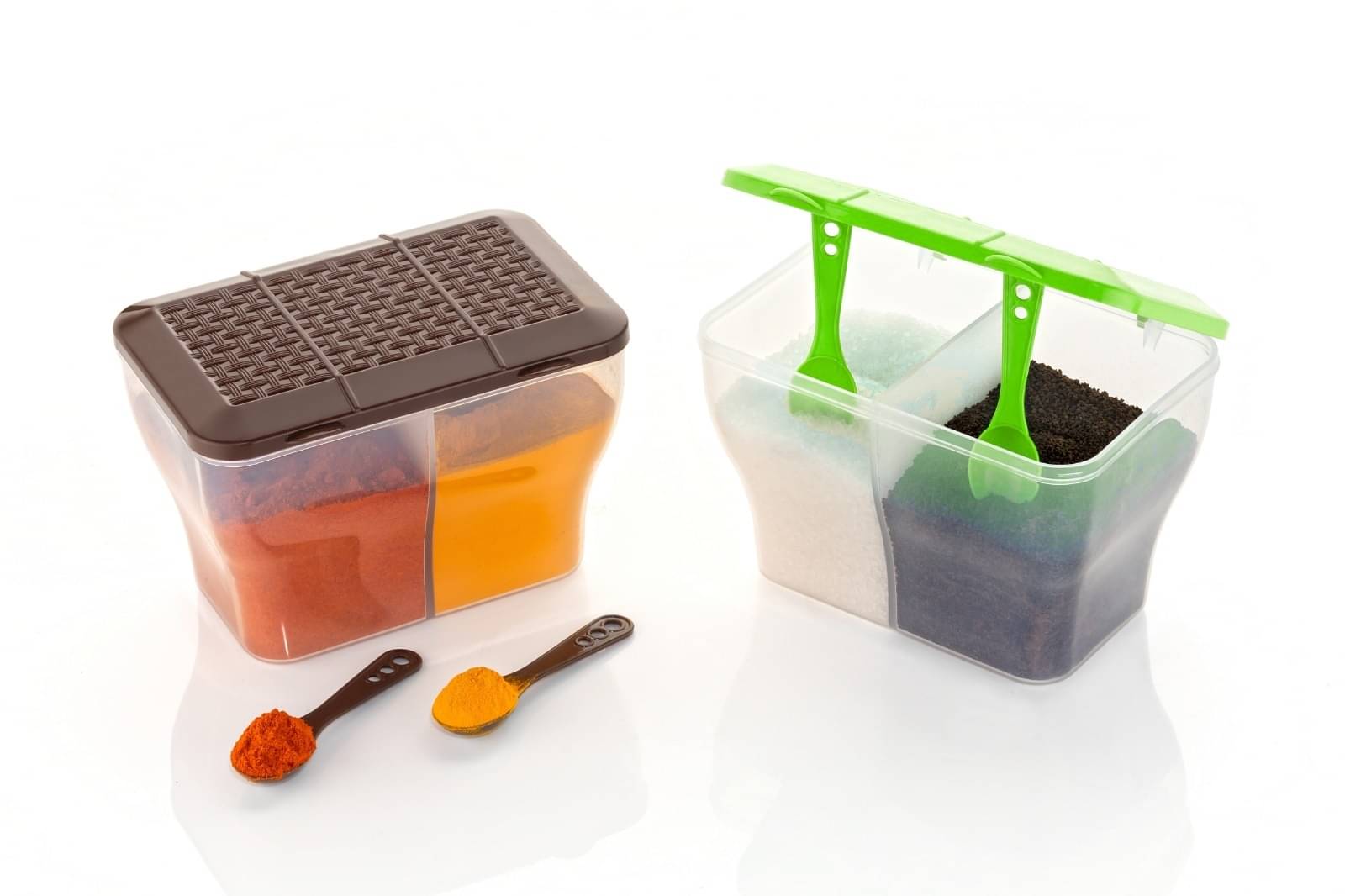     			FIT4CHEF Spice Box PET Multicolor Tea/Coffee/Sugar Container ( Set of 2 )