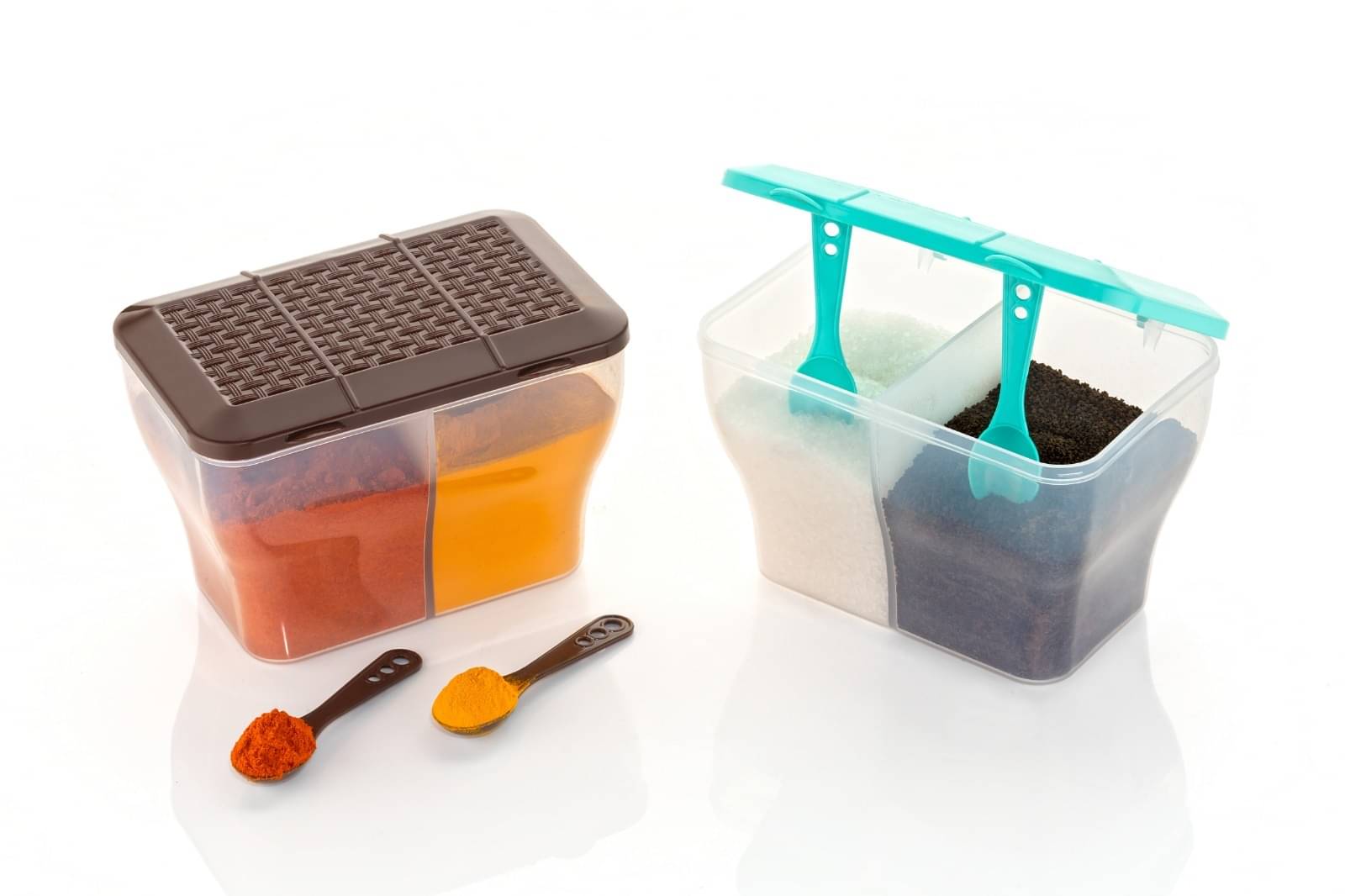     			FIT4CHEF Spice Box PET Multicolor Spice Container ( Set of 2 )