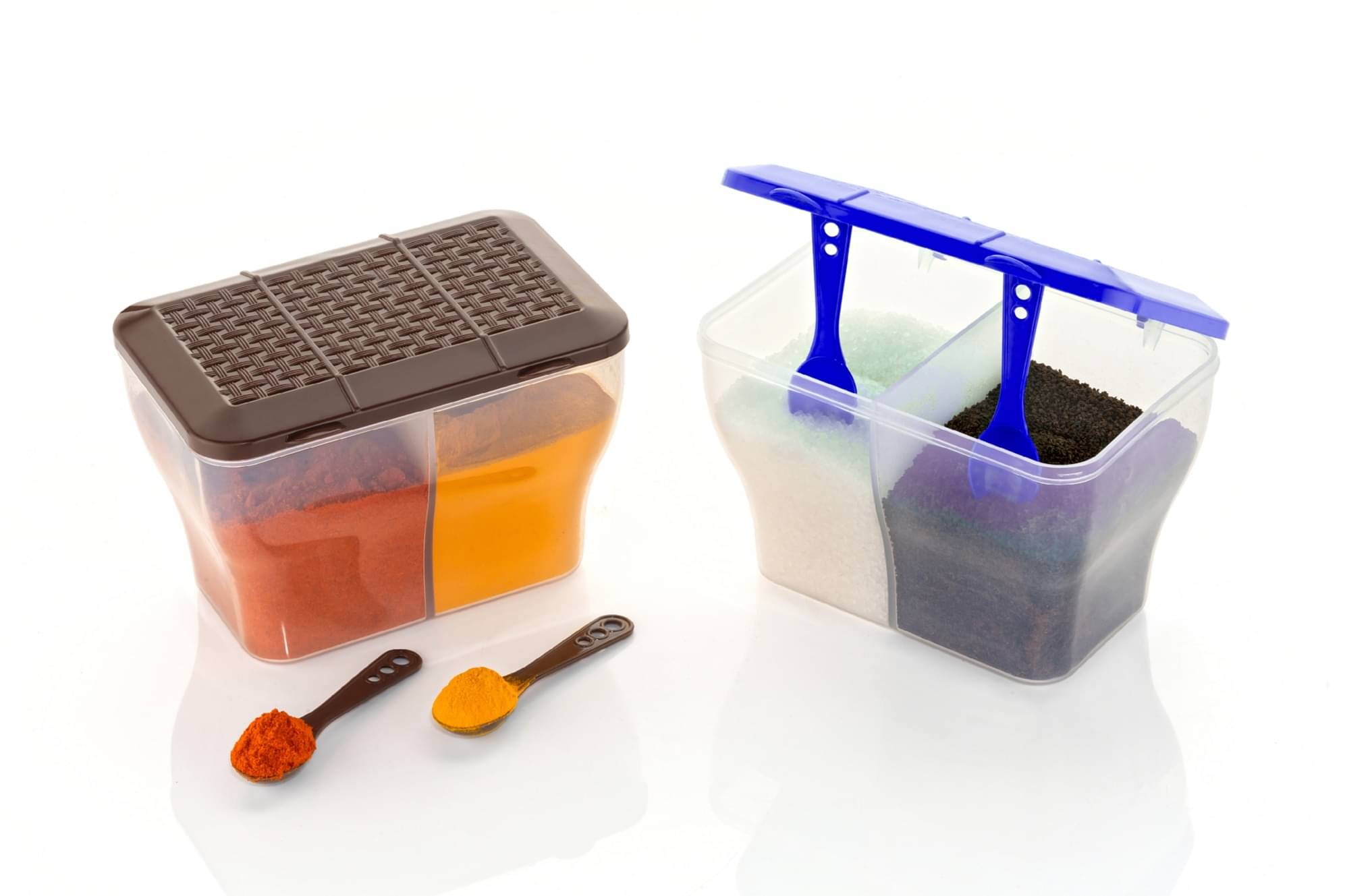     			FIT4CHEF Spice Container Set PET Multicolor Multi-Purpose Container ( Set of 2 )