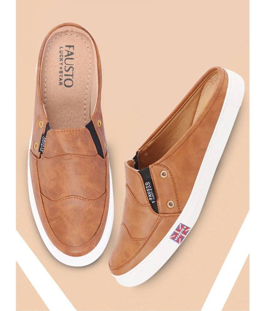     			Fausto Tobacco Men's Slip-on Shoes