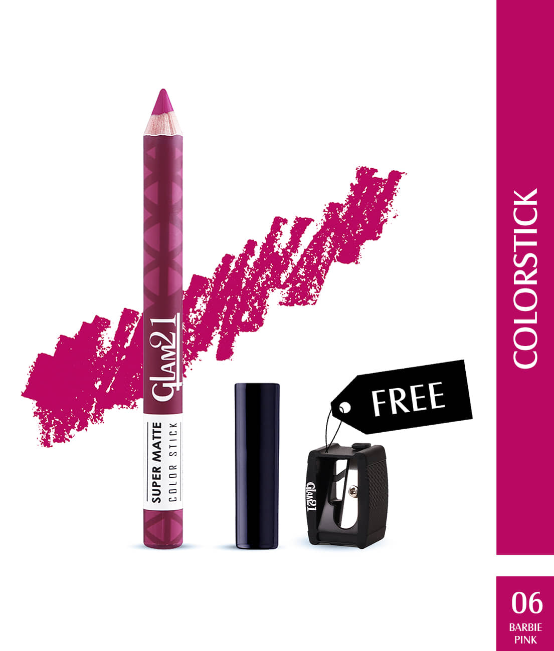 Glam21 Super Matte Colorstick Lip Crayon Smooth Matte Finish Long Lasting 3.5g Capri17