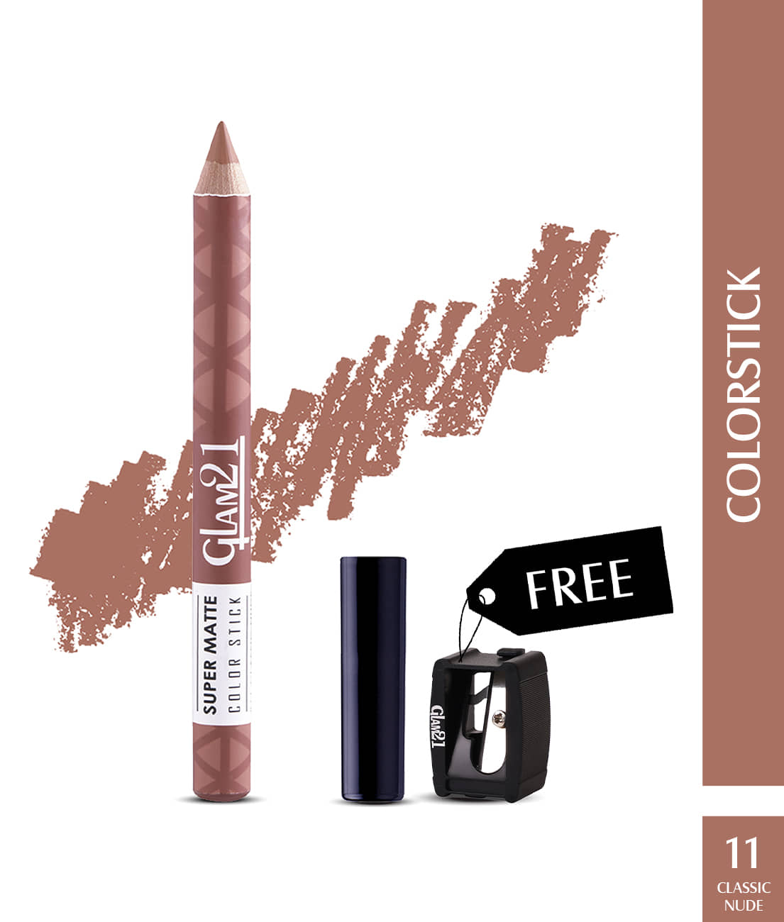 Glam21 Super Matte Colorstick Lip Crayon Smooth Matte Finish Long Lasting 3.5g Capri17
