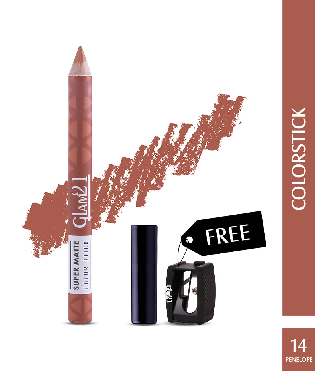 Glam21 Super Matte Colorstick Lip Crayon Smooth Matte Finish Long Lasting 3.5g Capri17
