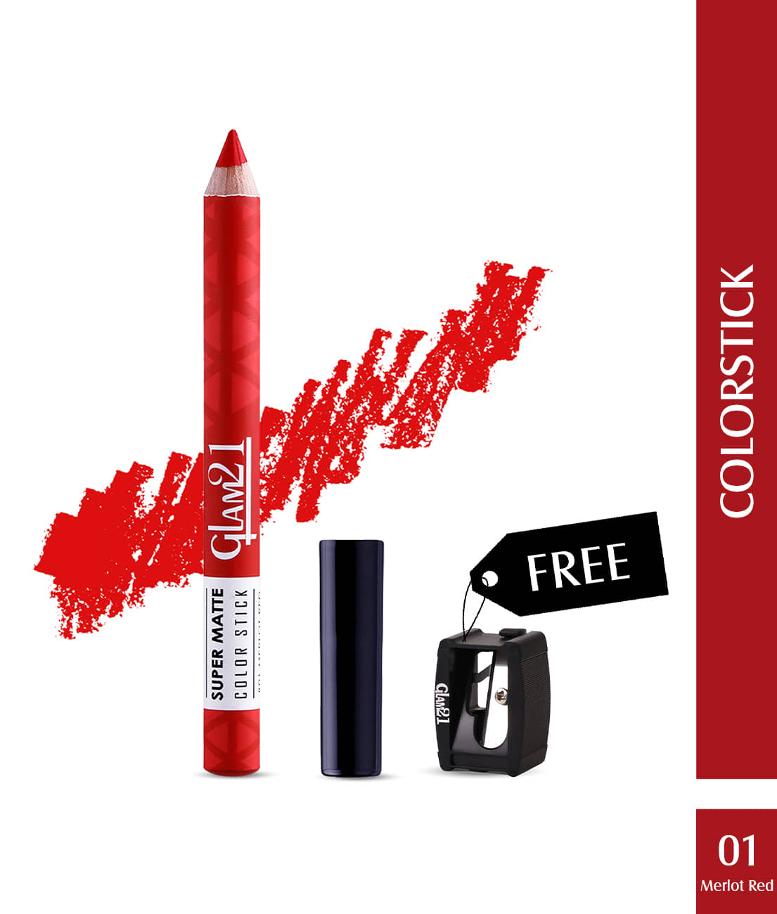 Glam21 Super Matte Colorstick Lip Crayon Smooth Matte Finish Long Lasting 3.5g Capri17