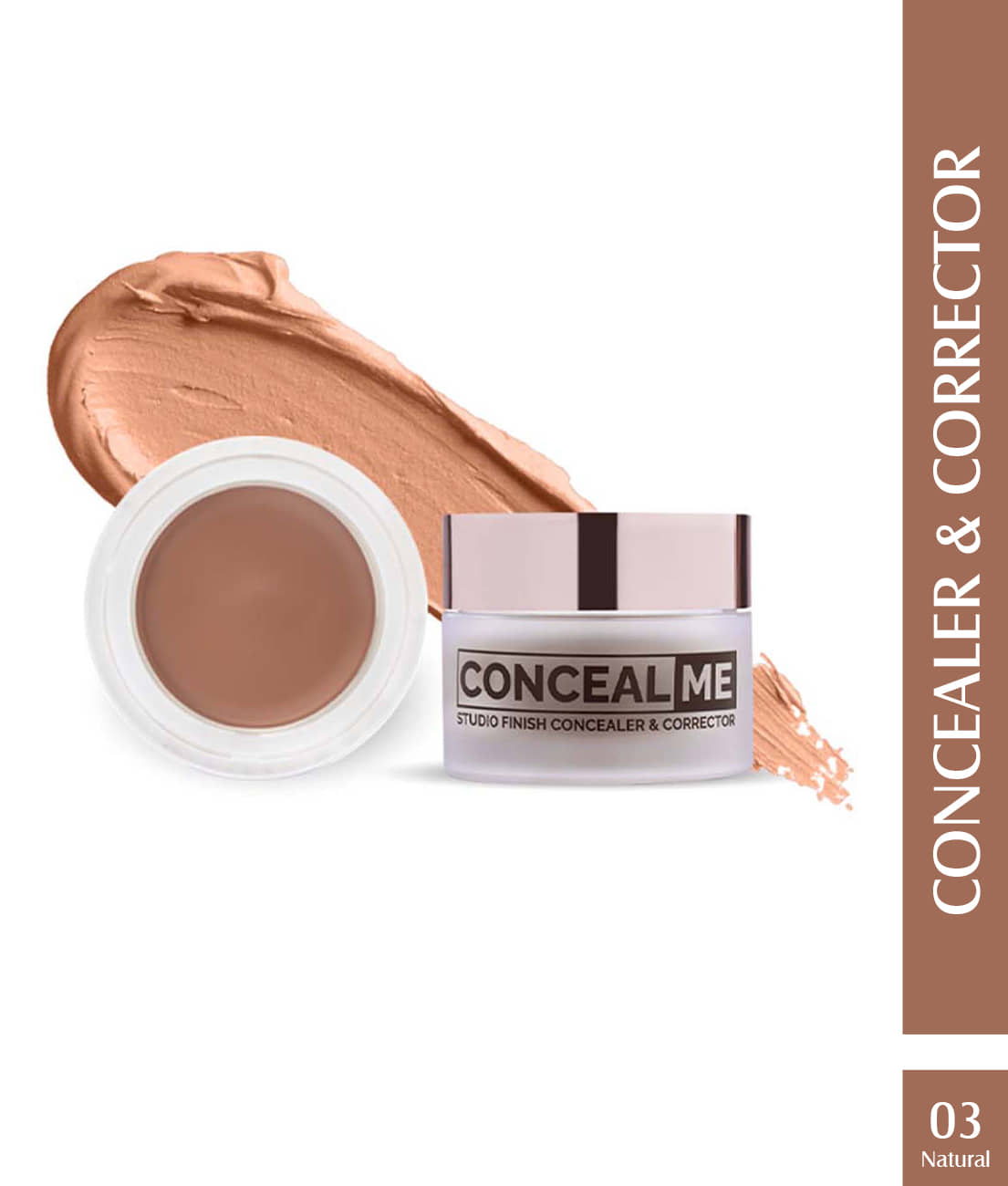 Glam21 Conceal Me Studio Finish Concealer & Corrector Lightweight & Long lasting 7g Sand-05