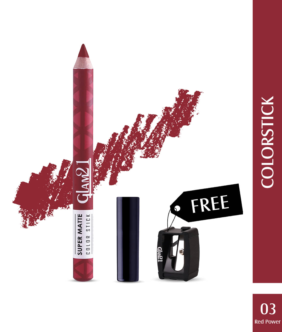 Glam21 Super Matte Colorstick Lip Crayon Smooth Matte Finish Long Lasting 3.5g Capri17