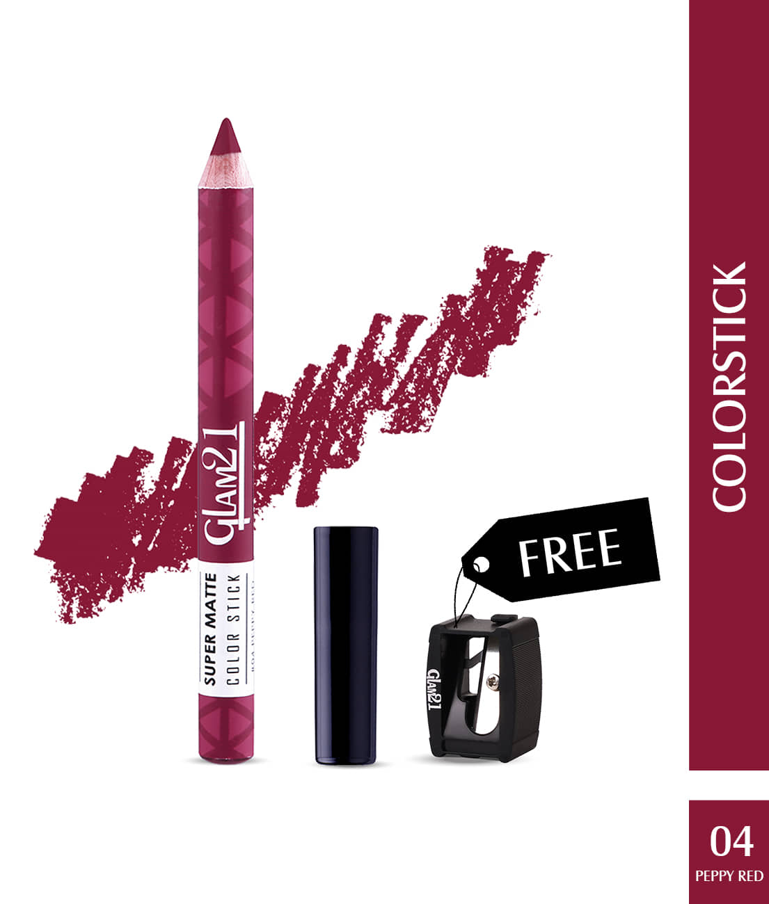 Glam21 Super Matte Colorstick Lip Crayon Smooth Matte Finish Long Lasting 3.5g Capri17