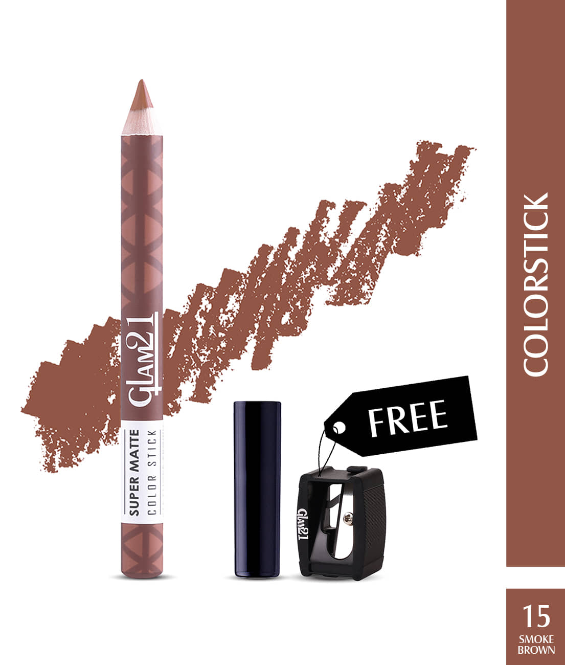 Glam21 Super Matte Colorstick Lip Crayon Smooth Matte Finish Long Lasting 3.5g Capri17