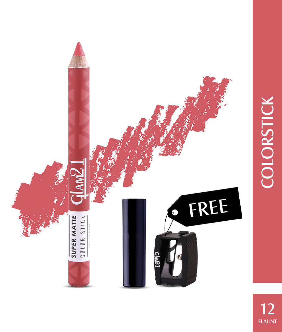 Glam21 Super Matte Colorstick Lip Crayon Smooth Matte Finish Long Lasting 3.5g Capri17