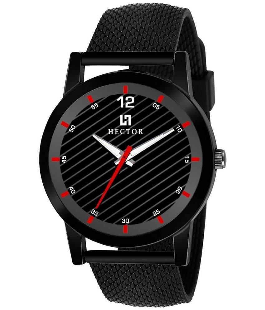     			Hector Black Plastic Analog Men's Watch