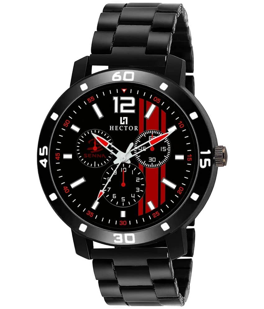 Hector Black Stainless Steel Analog Men's Watch