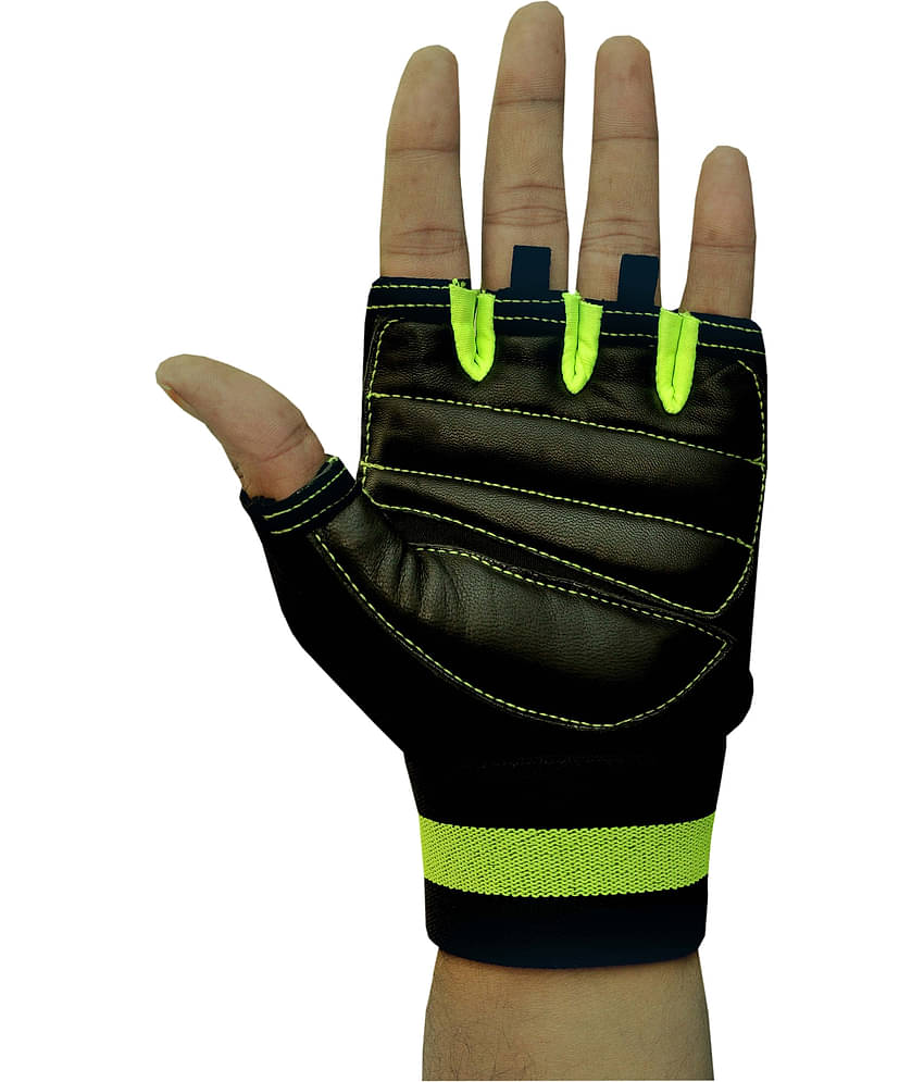 LITEFEEL Fancy Wrist Support Unisex Polyester Gym Gloves For Advanced Fitness Training and Workout With Half-Finger Length