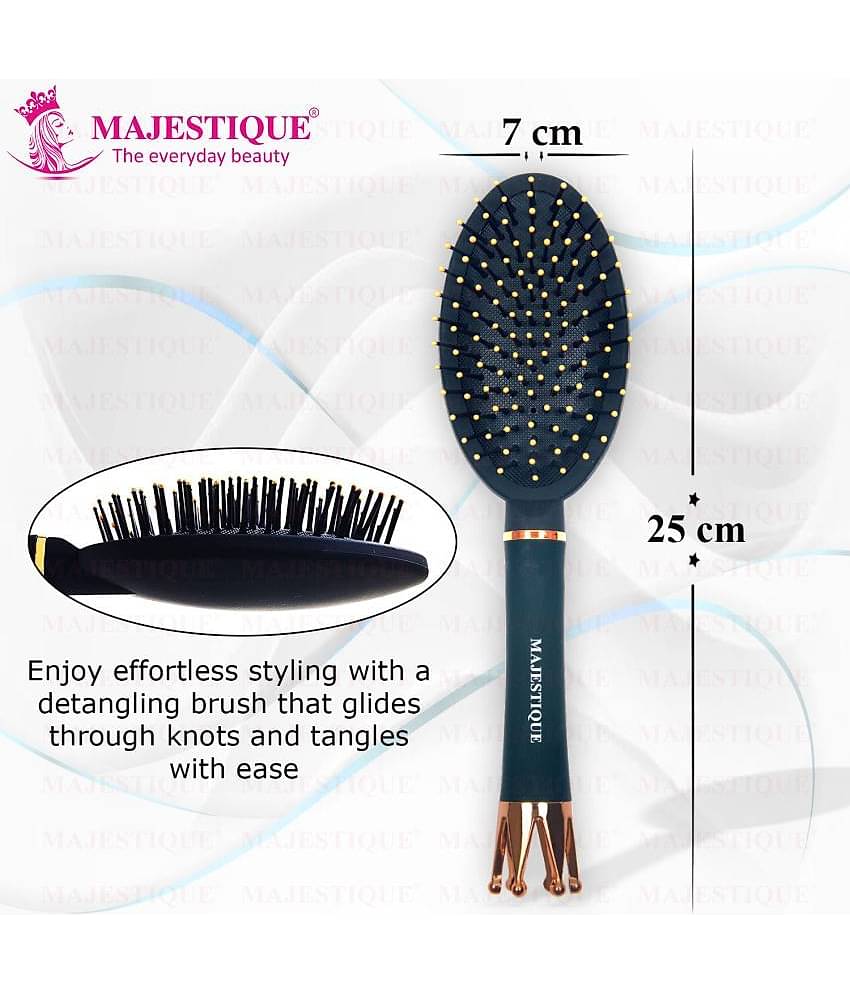 Majestique Crown Series Oval Shape Wet Brush Smoothing Detangling brush for Women and Men