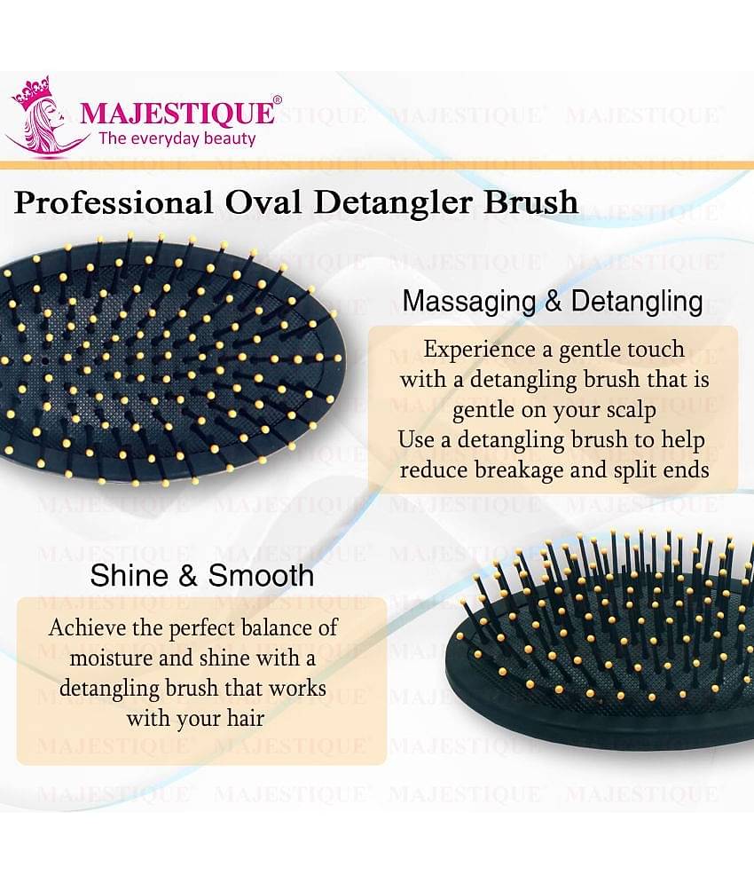 Majestique Crown Series Oval Shape Wet Brush Smoothing Detangling brush for Women and Men