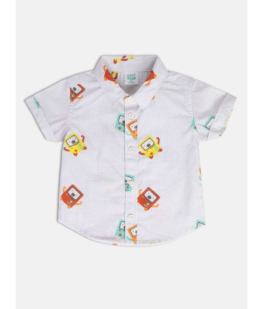     			MINI KLUB Pack of 1 Baby Boys Cotton Shirt ( Gray )
