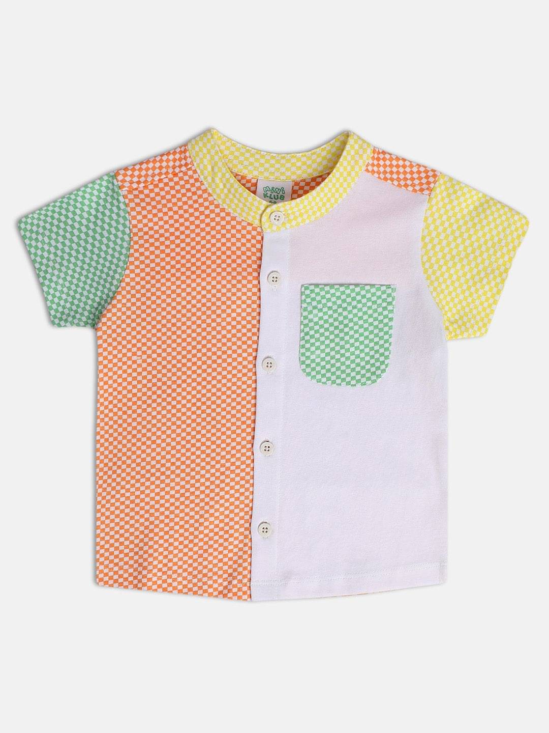     			MINI KLUB Pack of 1 Baby Boys Cotton Shirt ( Multi )