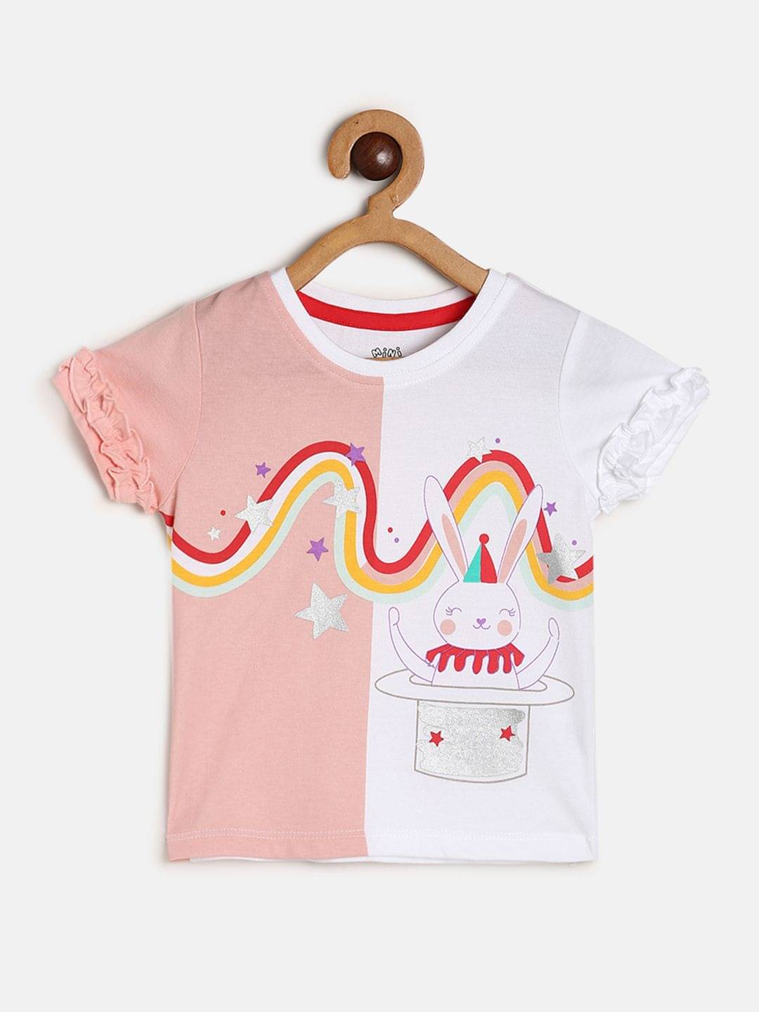     			MINI KLUB Pack of 1 Baby Girls Cotton Top ( Multi )