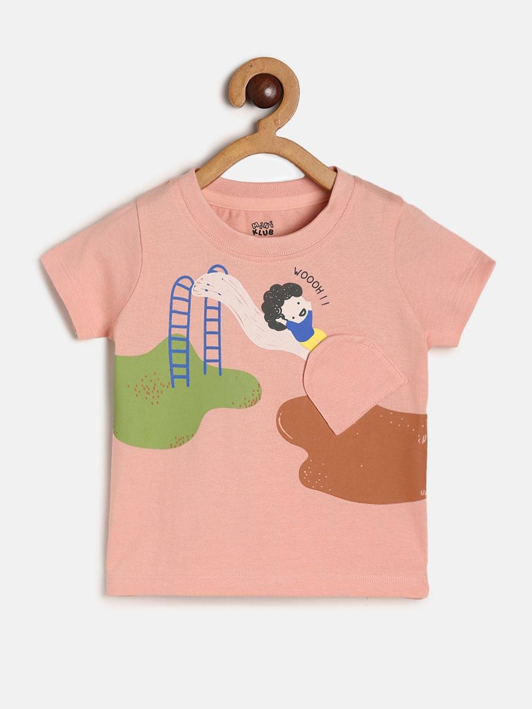    			MINI KLUB Pack of 1 Baby Boys Cotton T-Shirt ( PeachPuff )