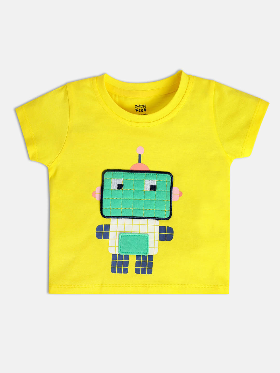     			MINI KLUB Pack of 1 Baby Boys Cotton T-Shirt ( Yellow )