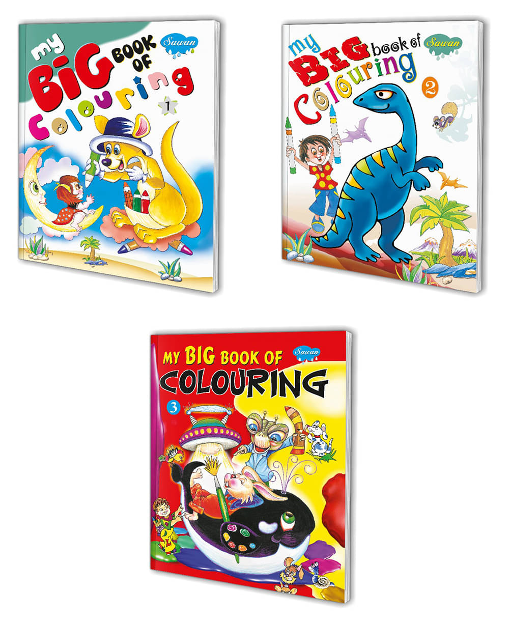     			Sawan Present Set Of 3 Colouring Book | My Big Book Of Colouring-1,2 And 3 (Perfect Binding, Manoj Publications Editorial Board)