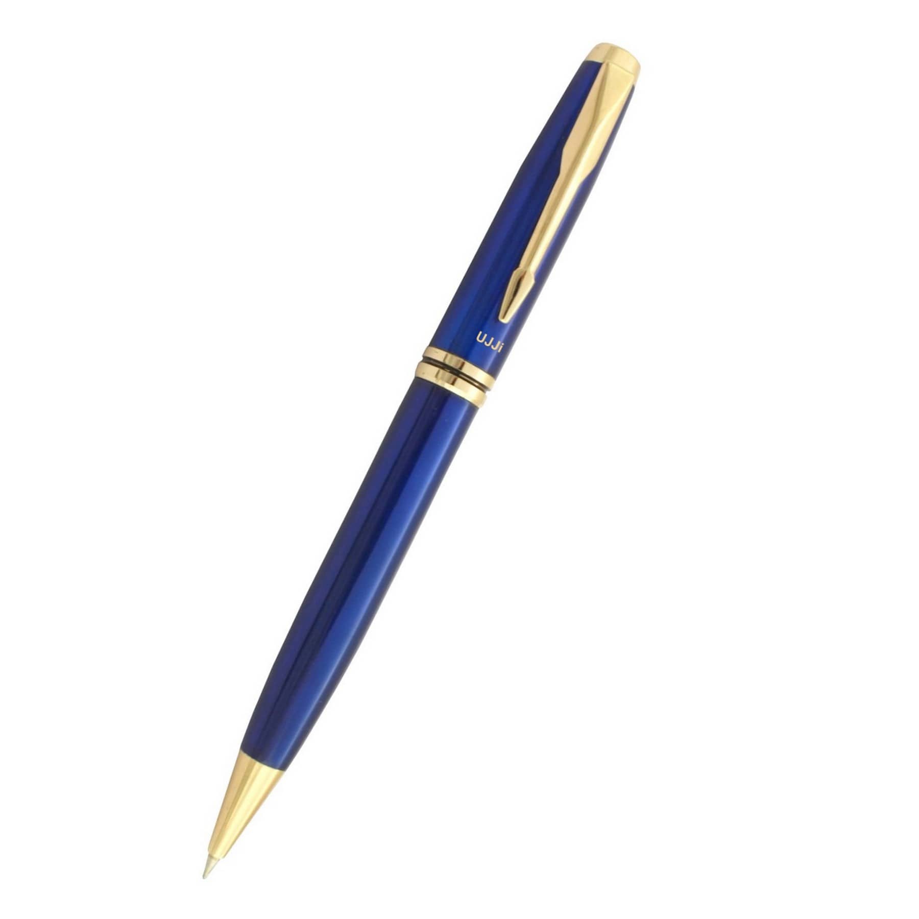 UJJi Blue Color Pen Brass Metal (Blue Ink) Ball Pen