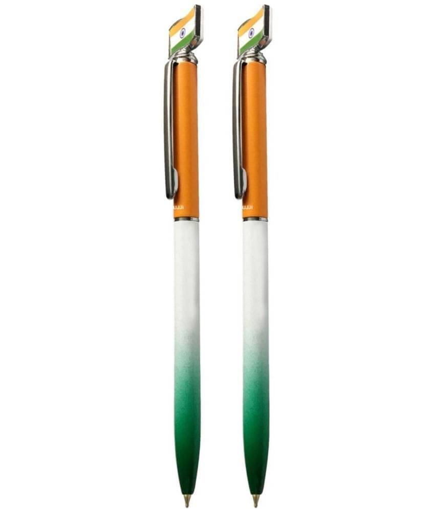 UJJi Flag Mounted Pack of 2pcs (Blue Ink) Ball Pen UJJi Flag Mounted Pack of 2pcs (Blue Ink) Ball Pen