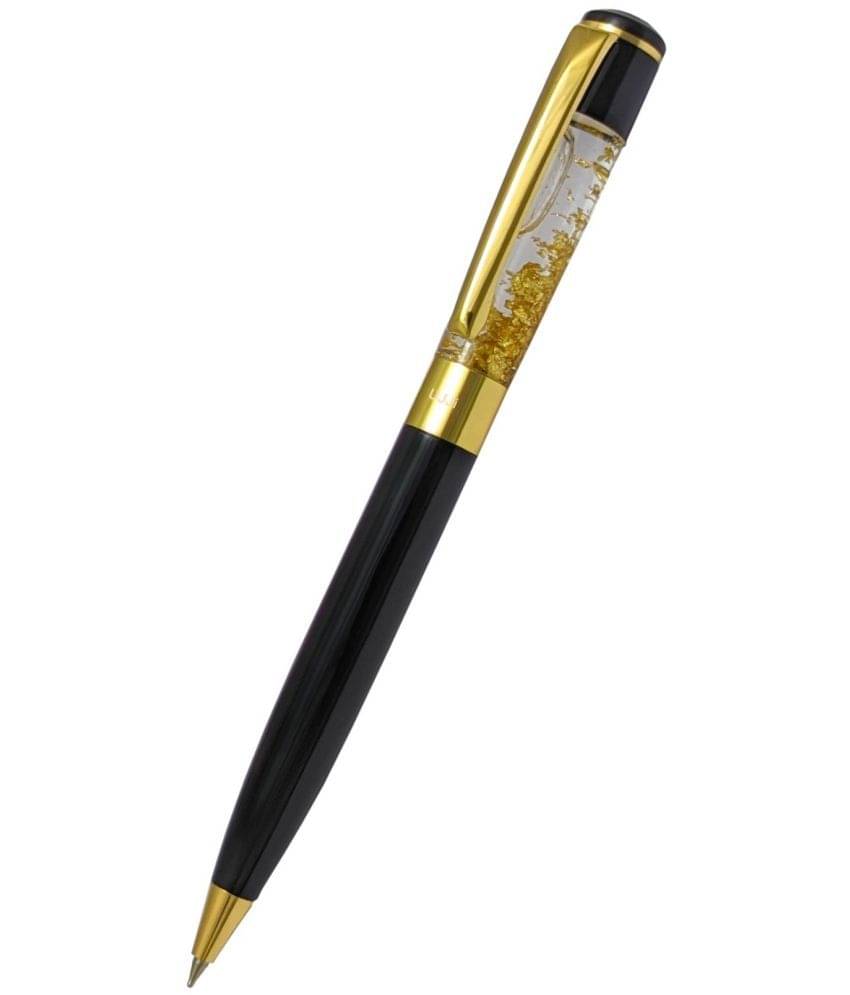     			UJJi Golden Liquid Filled Cap Brass (Blue Ink) Ball Pen