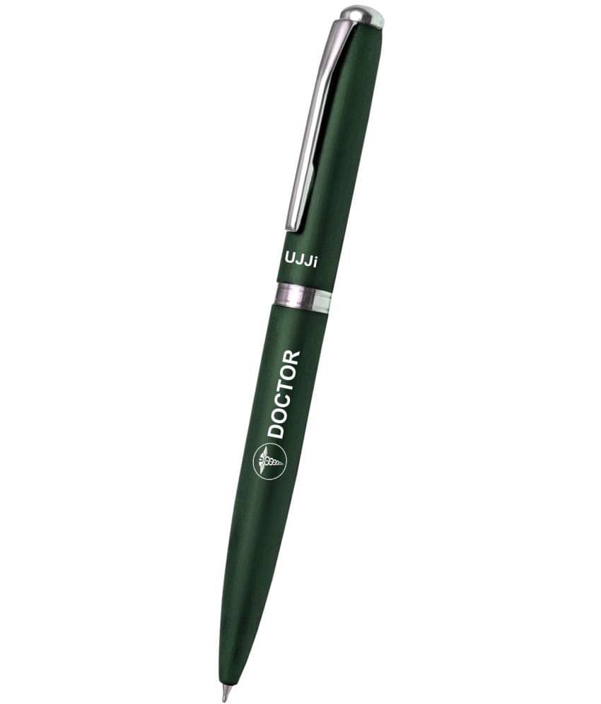 UJJi Green Doctor Logo Engraved Metal (Blue Ink) Ball Pen UJJi Green Doctor Logo Engraved Metal (Blue Ink) Ball Pen