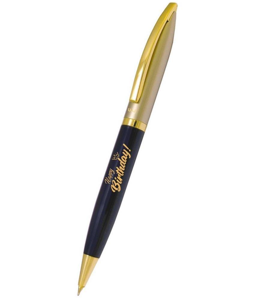 UJJi Happy Birthday Gifts Half Satin Colour Pen with Golden Part (Blue Ink) Ball Pen UJJi Happy Birthday Gifts Half Satin Colour Pen with Golden Part (Blue Ink) Ball Pen