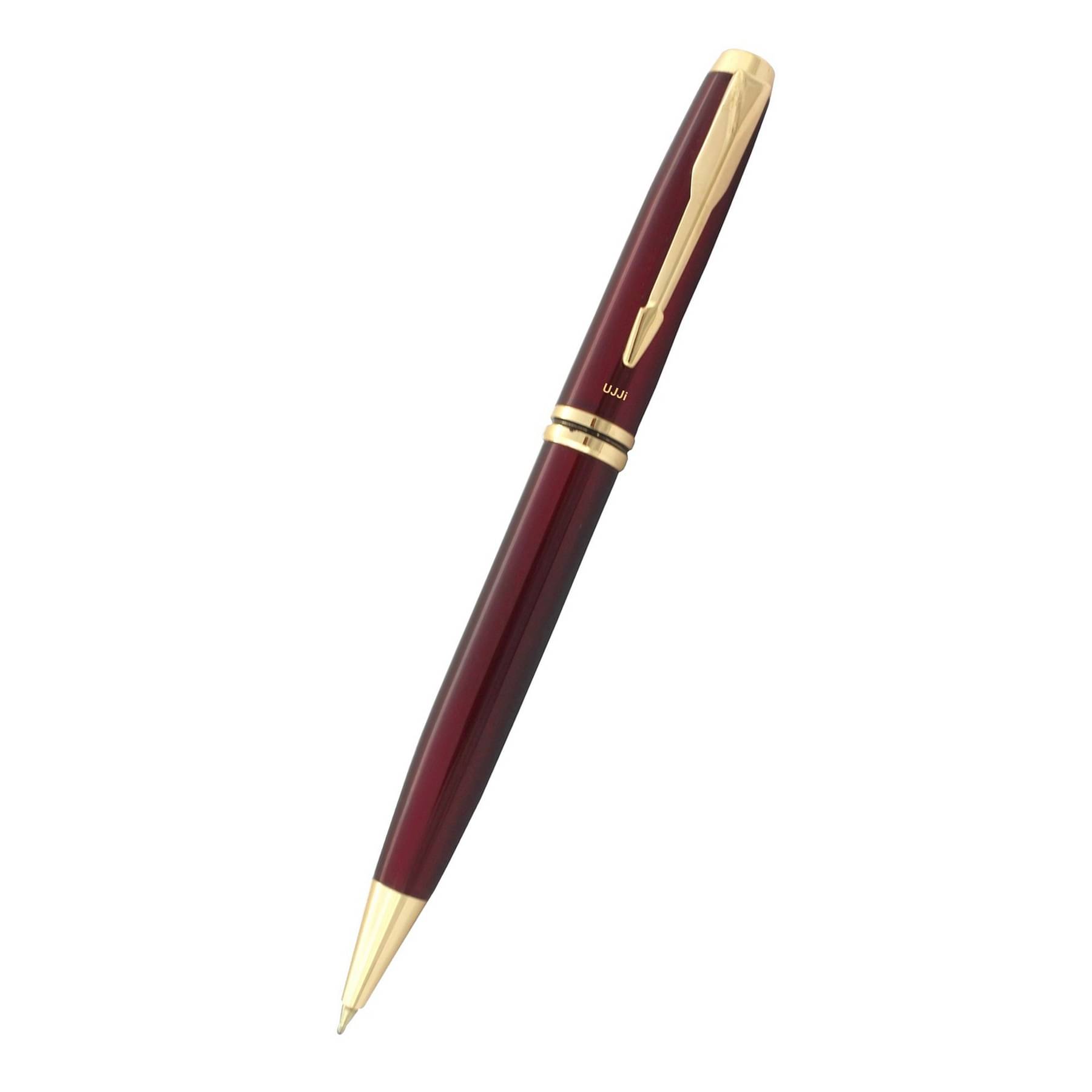 UJJi Maroon Color Pen Brass Metal (Blue Ink) Ball Pen     			UJJi Maroon Color Pen Brass Metal (Blue Ink) Ball Pen