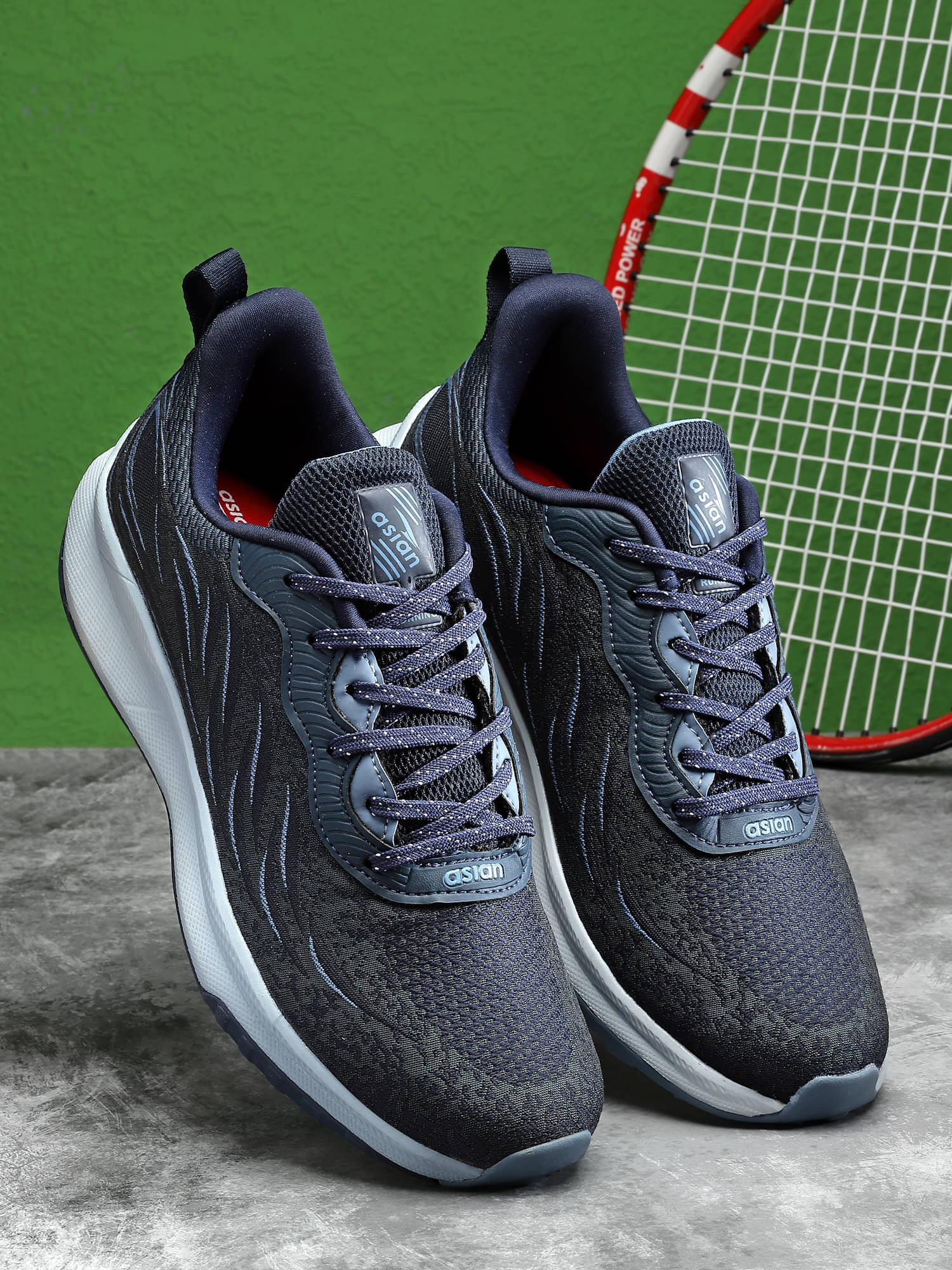     			ASIAN AIRWEAVE-04 Navy Men's Sports Running Shoes