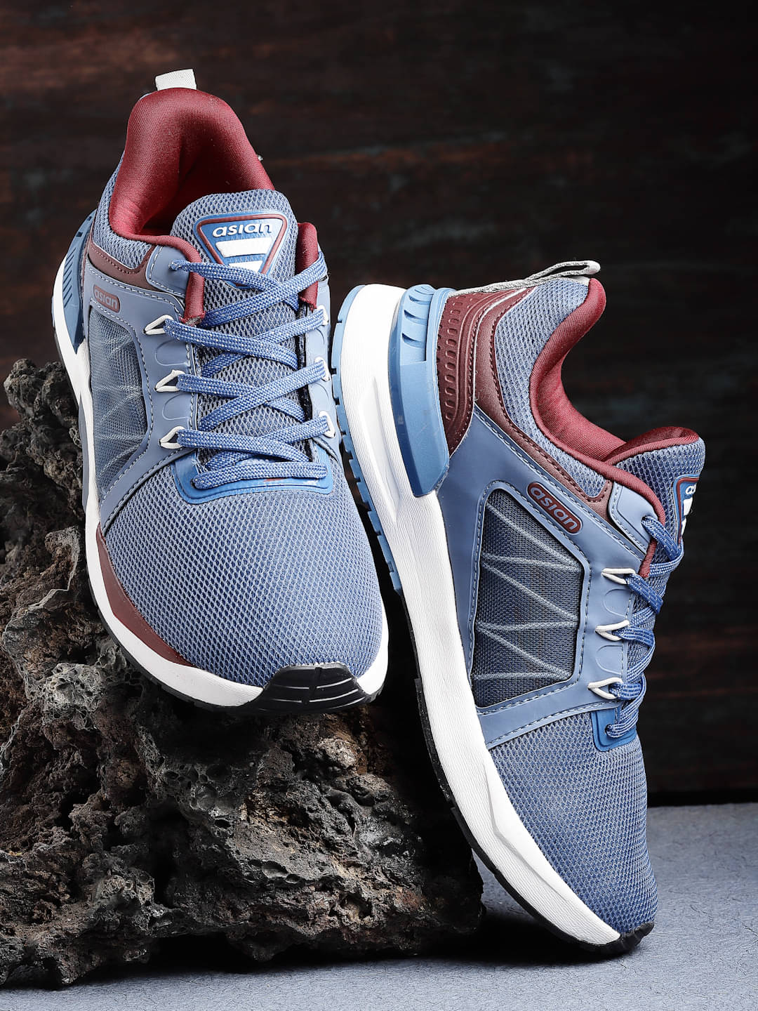     			ASIAN BONUS-01 Blue Men's Sports Running Shoes