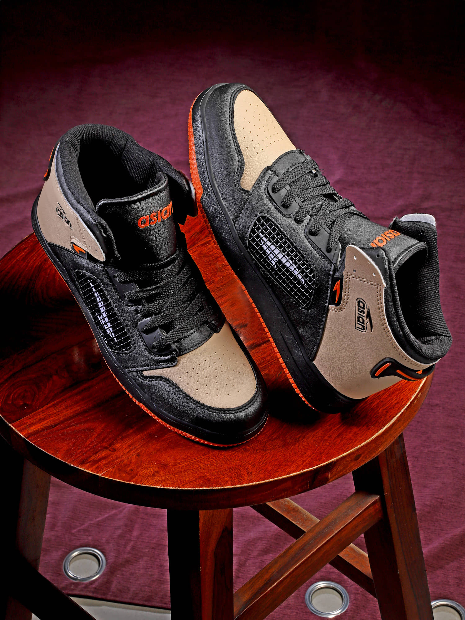 ASIAN CARNIVAL-01 Black Men's Sneakers - Casual Shoes | Buy online on ZillyBuy