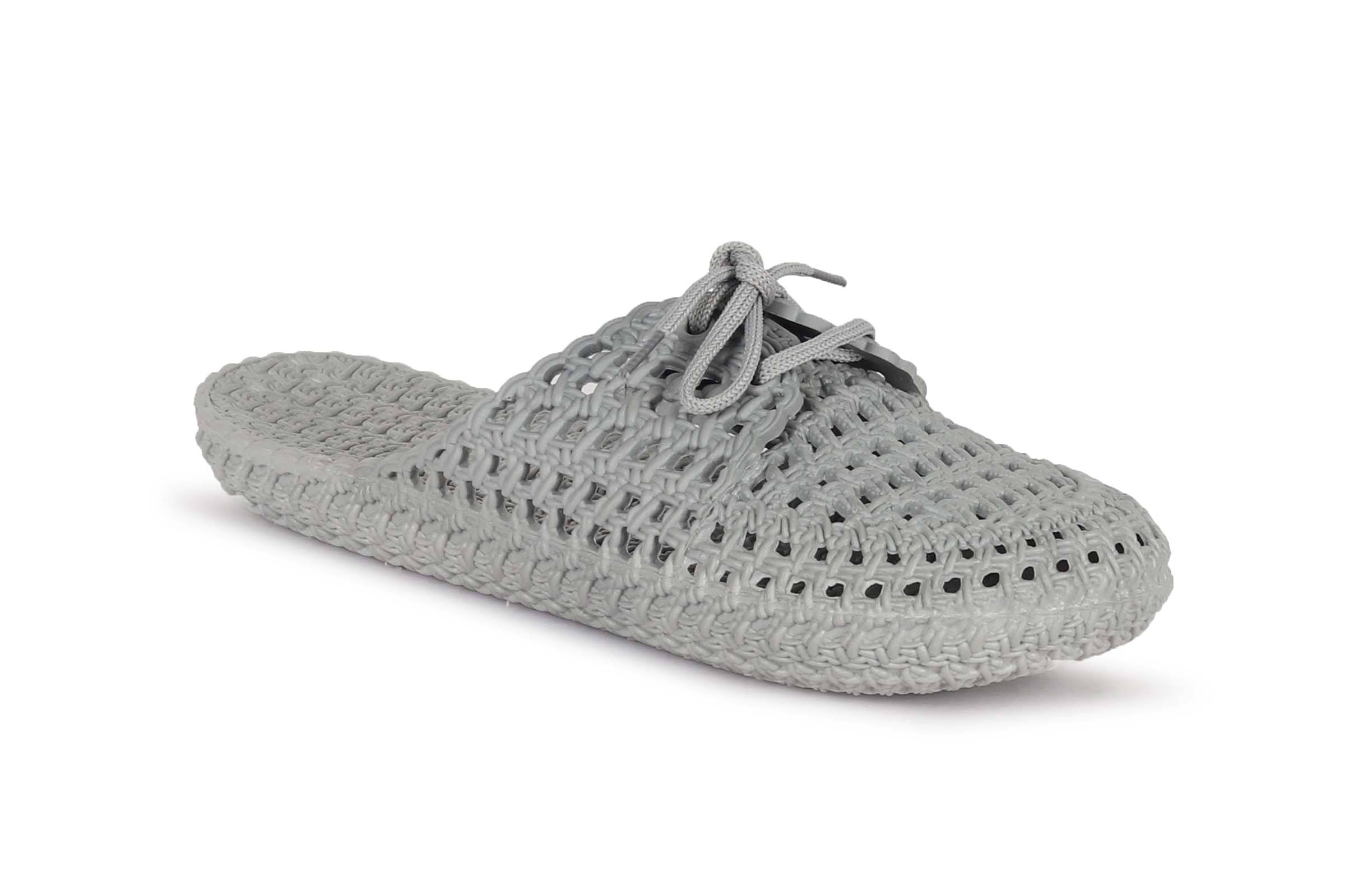     			Aadi Grey Melange Women's Toe Covered Flip Flop