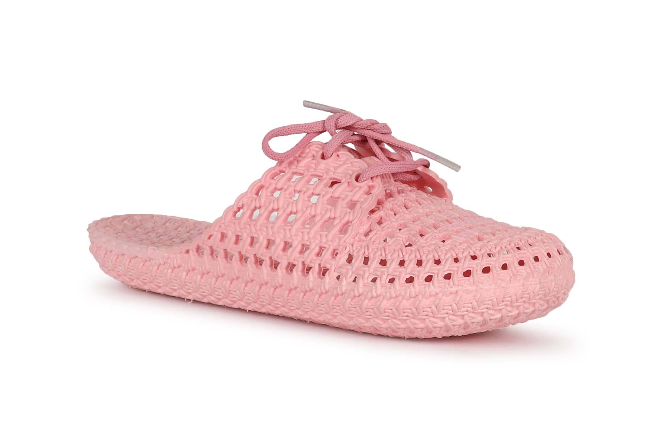 Aadi Pink Women's Toe Covered Flip Flop     			Aadi Pink Women's Toe Covered Flip Flop