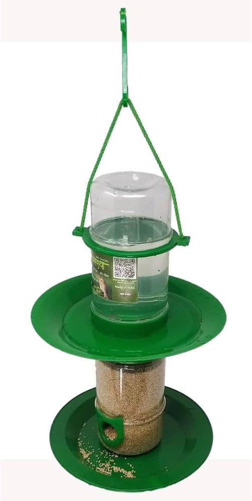 Amijivdaya Bird Feeder Green W