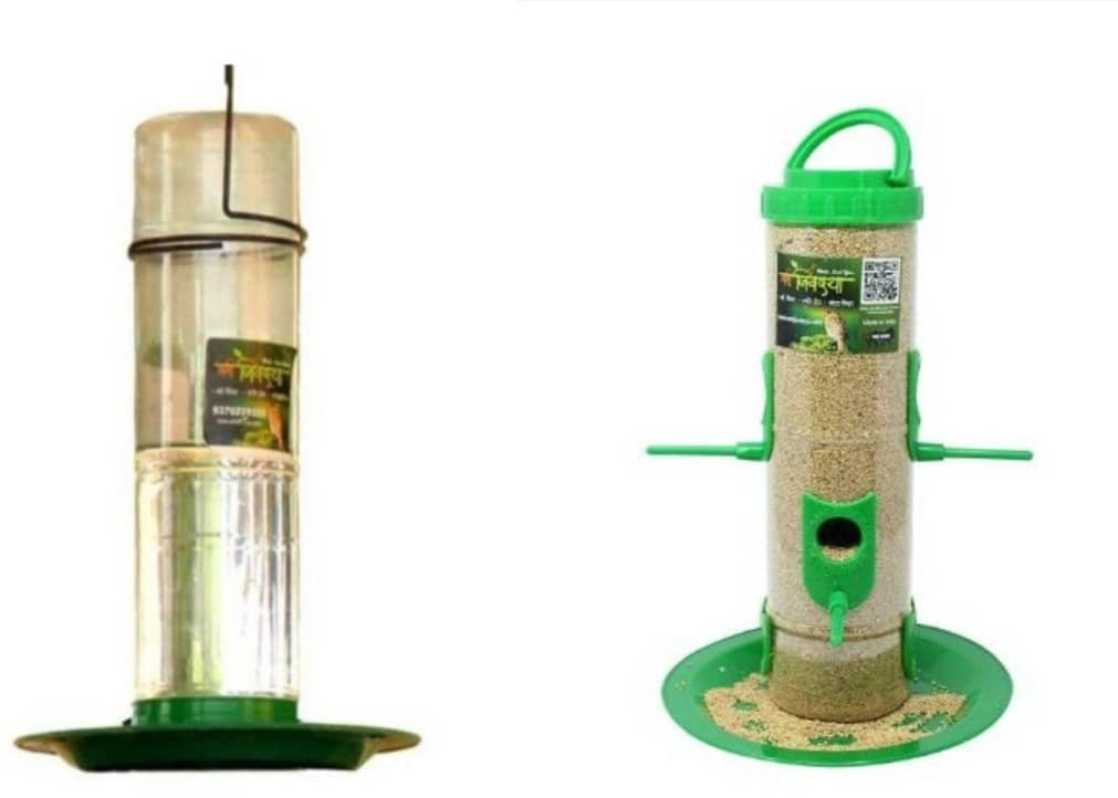 Amijivdaya Bird Feeder Green W
