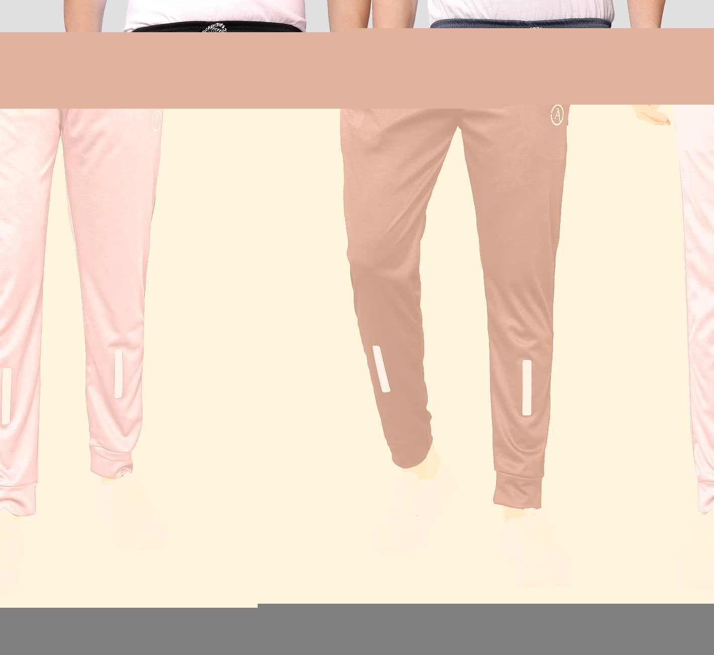 Anand Multicolor Lycra Men's Joggers ( Pack of 2 ) - Track Pants | Buy online on ZillyBuy