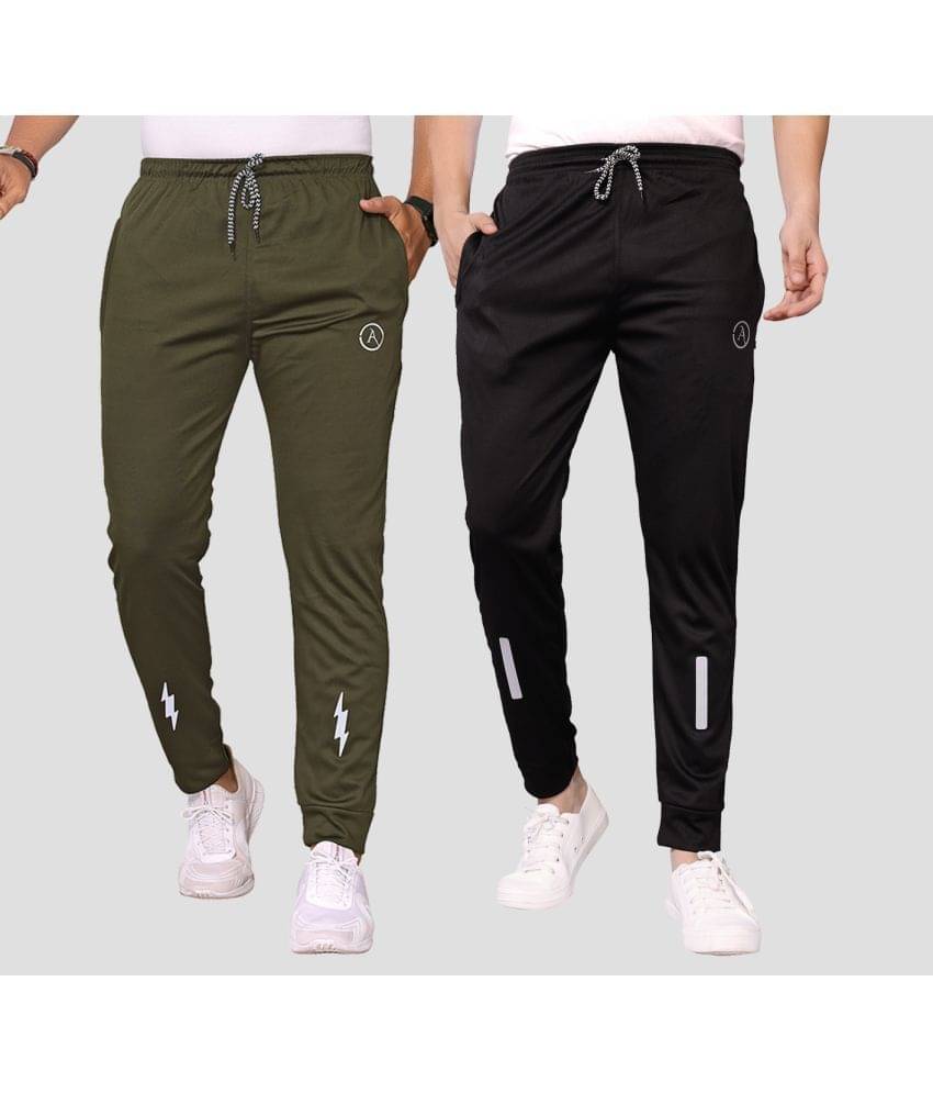 Anand Multicolor Lycra Men's Joggers ( Pack of 2 )     			Anand Multicolor Lycra Men's Joggers ( Pack of 2 )