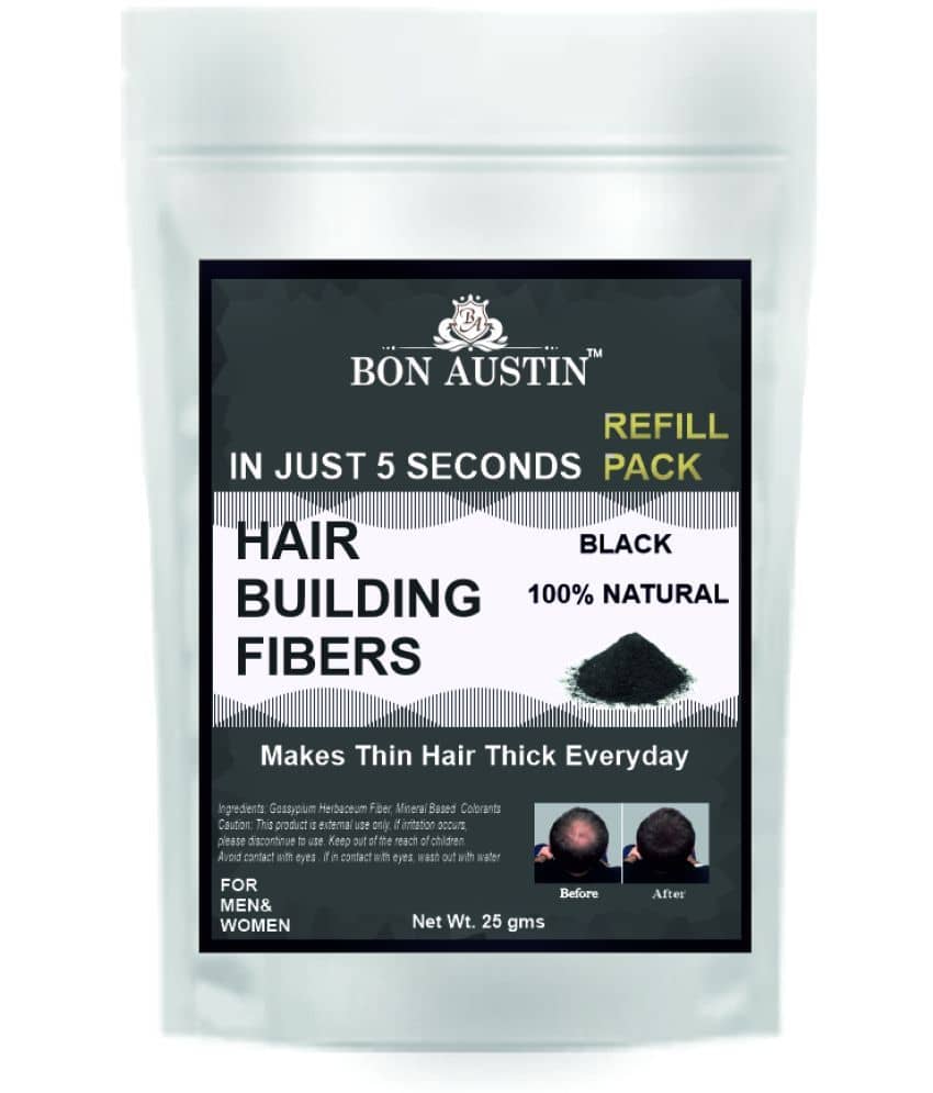 Bon Austin Hair Building Fiber Instant Fuller Hair (Black) 25 gm