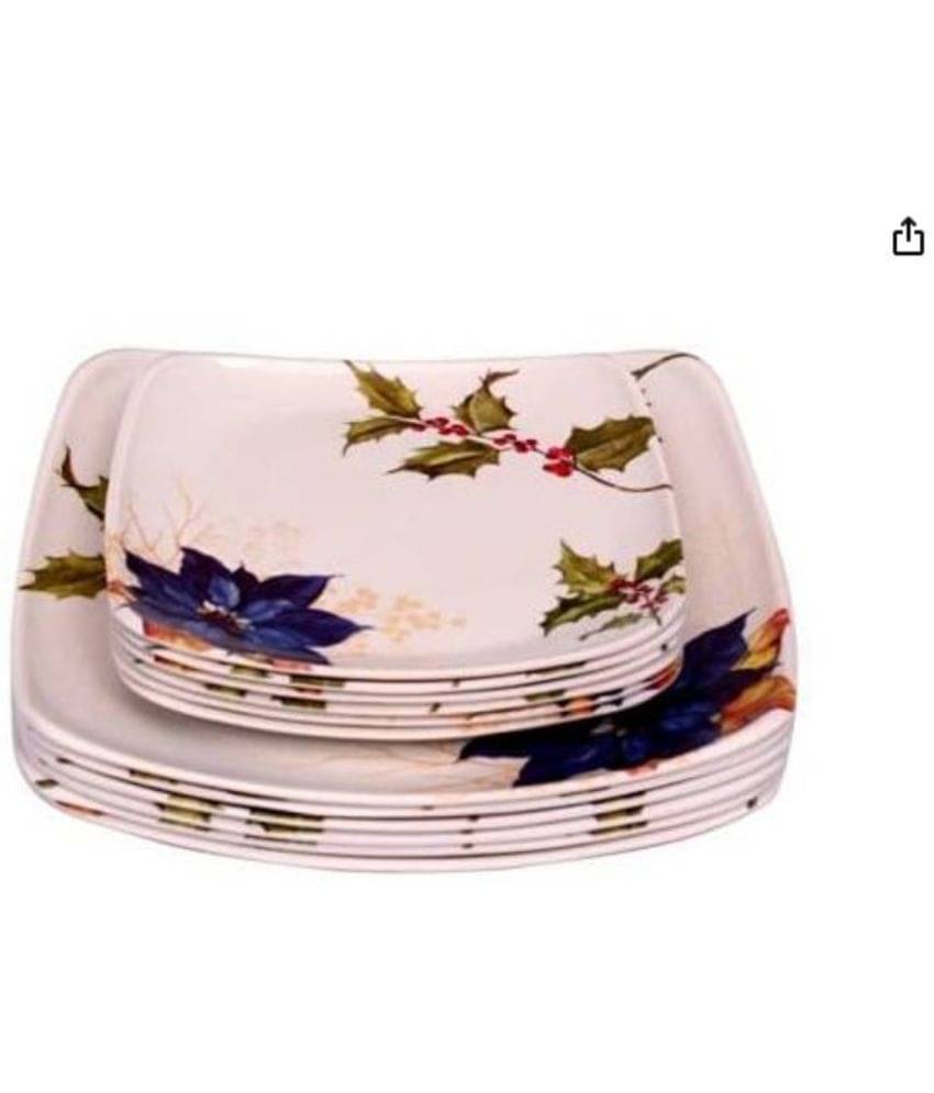 Carnival 12 Pcs Melamine Multi Color Full Plate & Half Plate Carnival 12 Pcs Melamine Multi Color Full Plate & Half Plate
