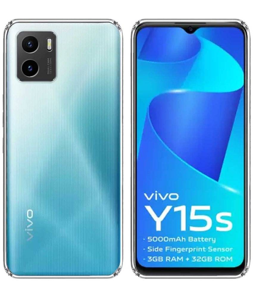     			Case Vault Covers Silicon Soft cases Compatible For Silicon Vivo Y15S ( Pack of 1 )