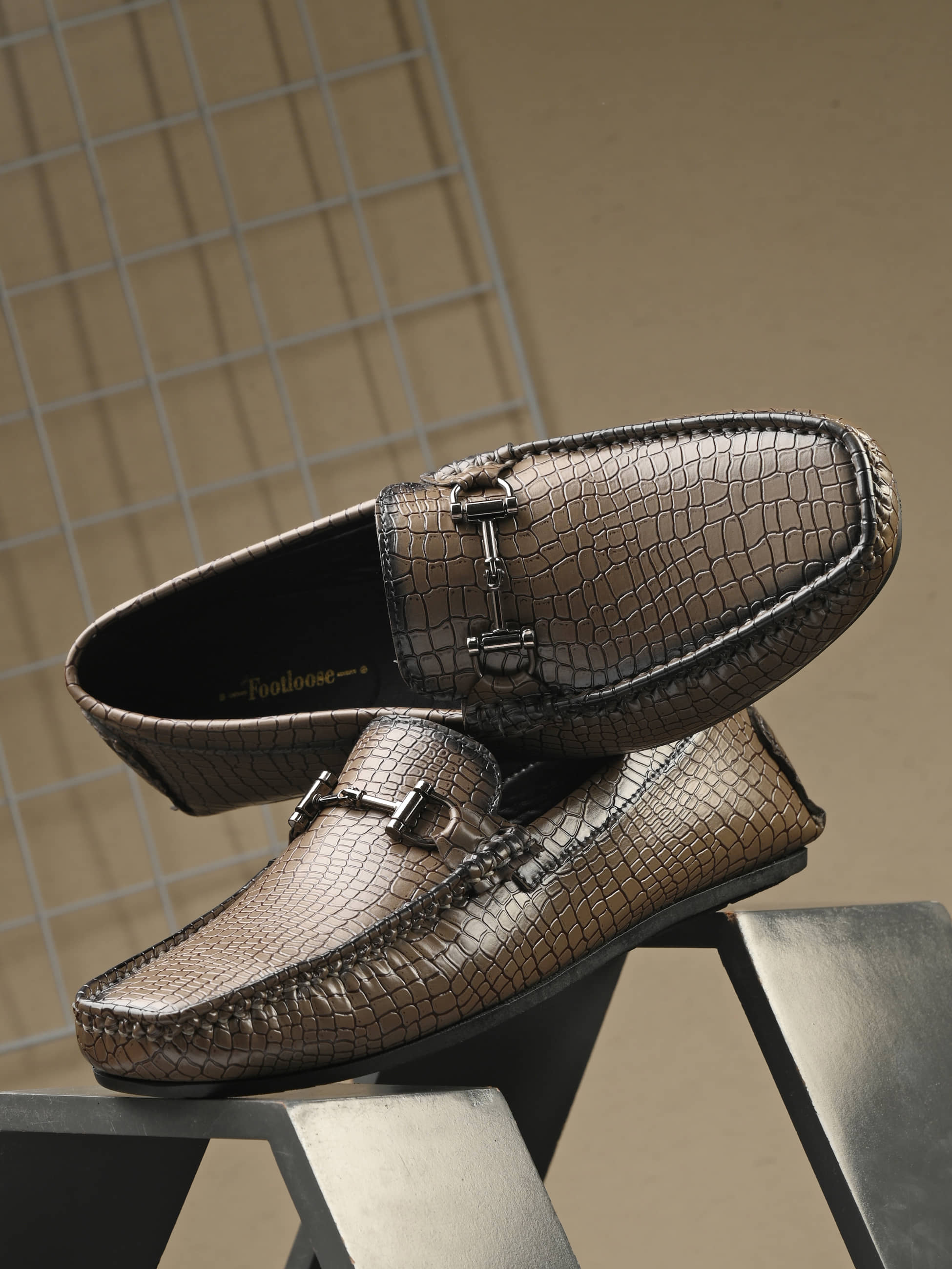 Footloose Beige Men's Slip on - Formal Shoes | Buy online on ZillyBuy