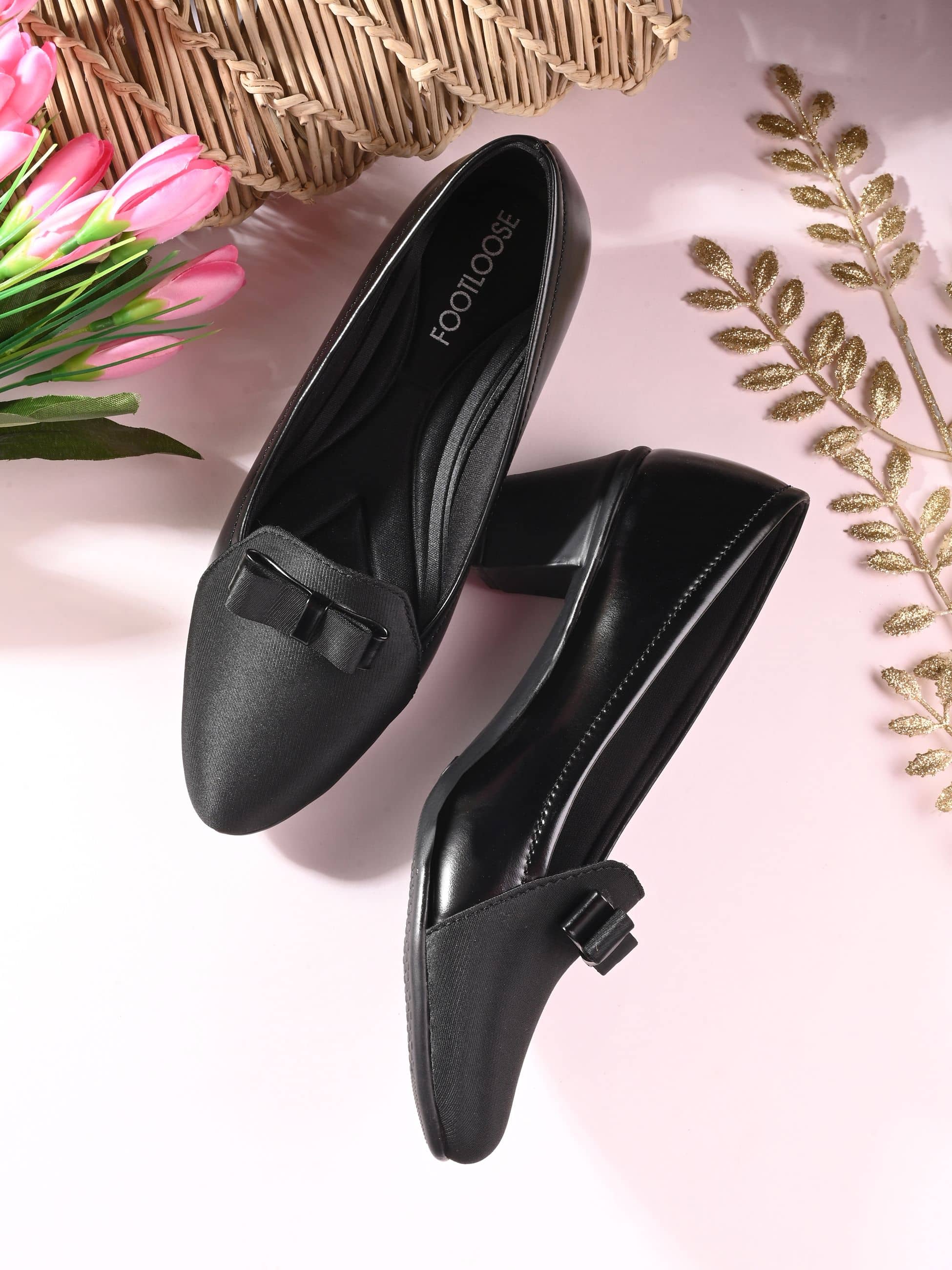 Footloose Black Women's Casual Ballerinas - Casual Shoes | Buy online on ZillyBuy